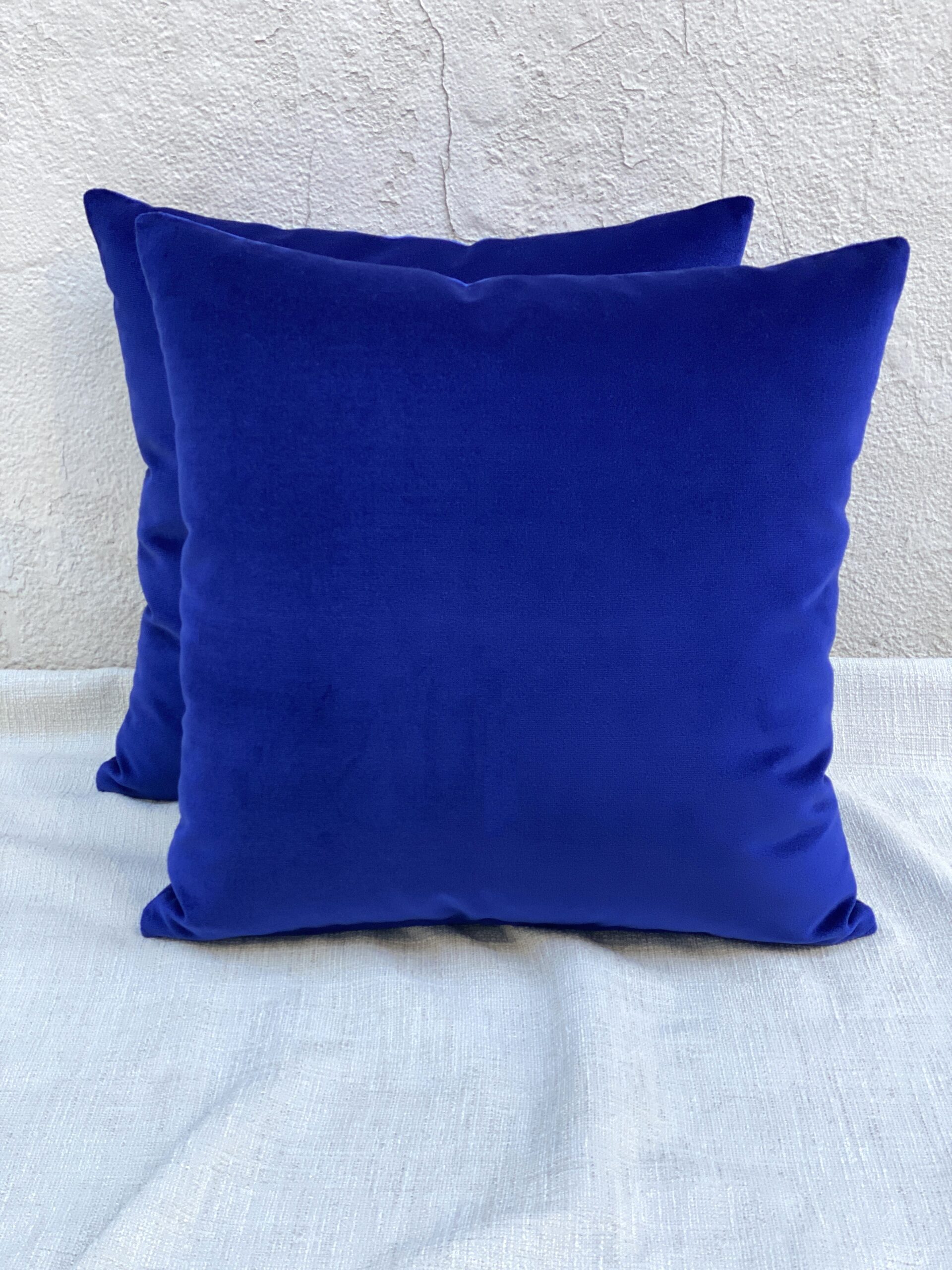 Holly Hunt Aqua Velvet III Pillows