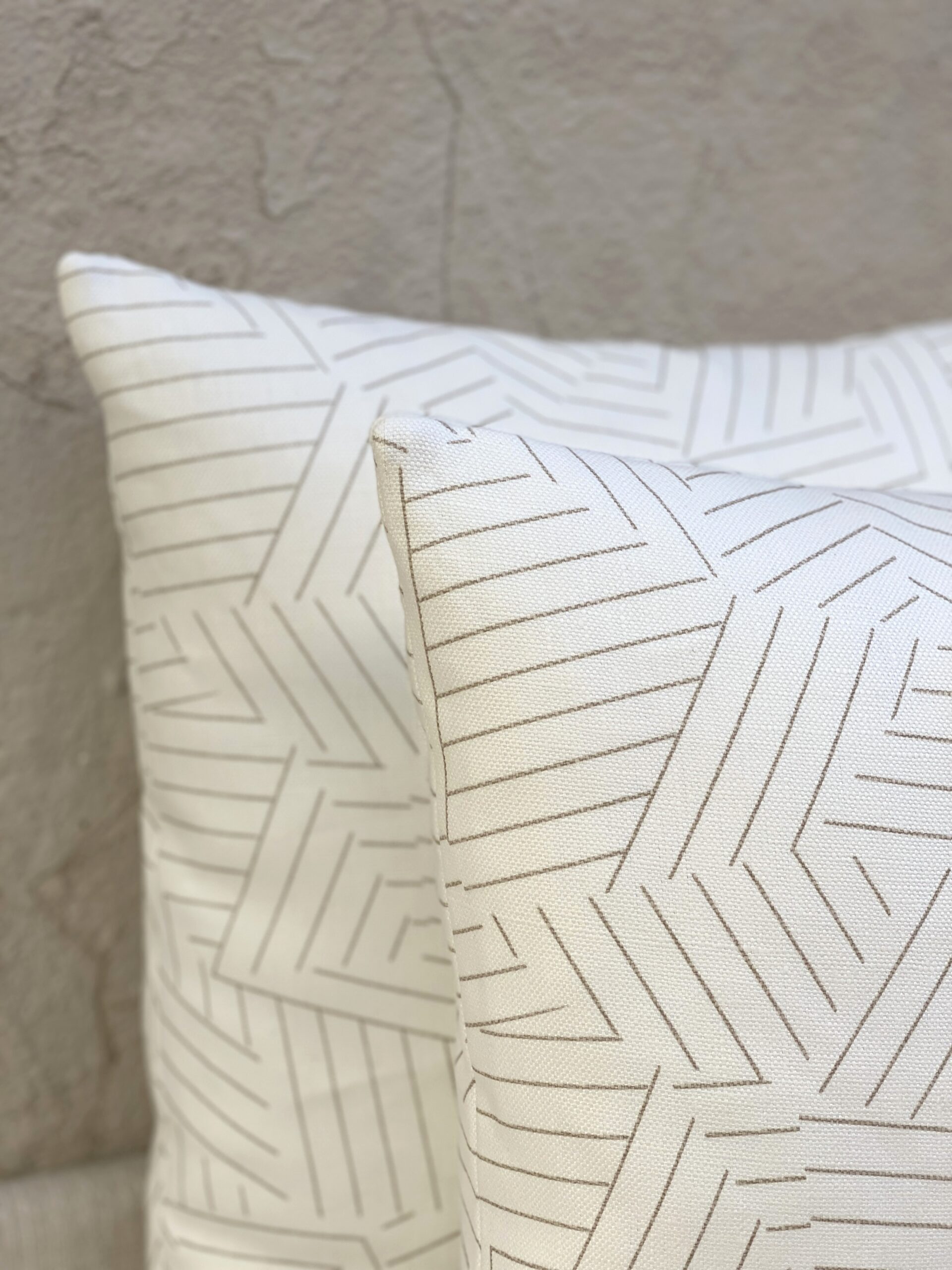 Schumacher Deconstructed Stripe Pillows