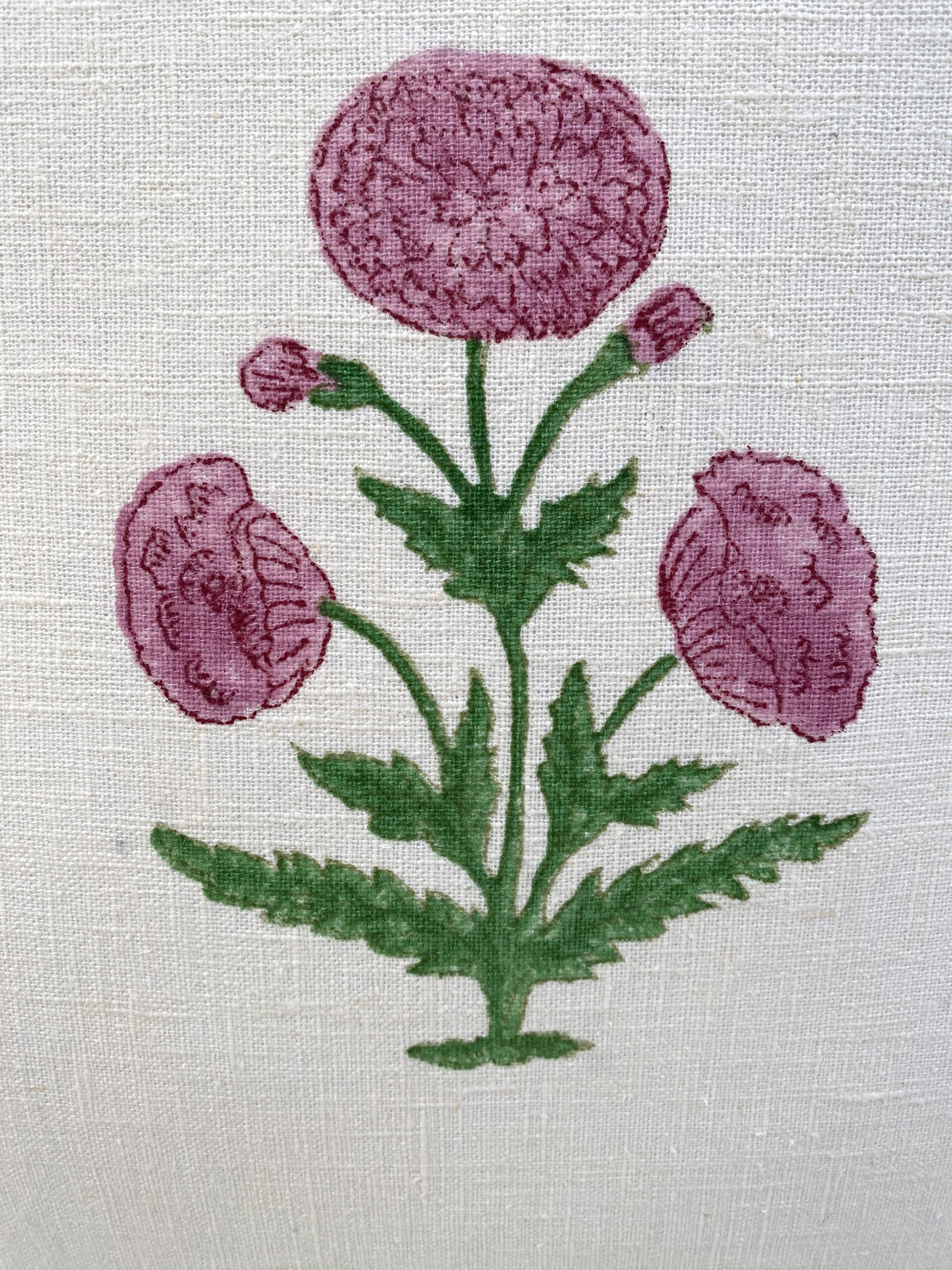 Schumacher Poppy Hand Block Pillows
