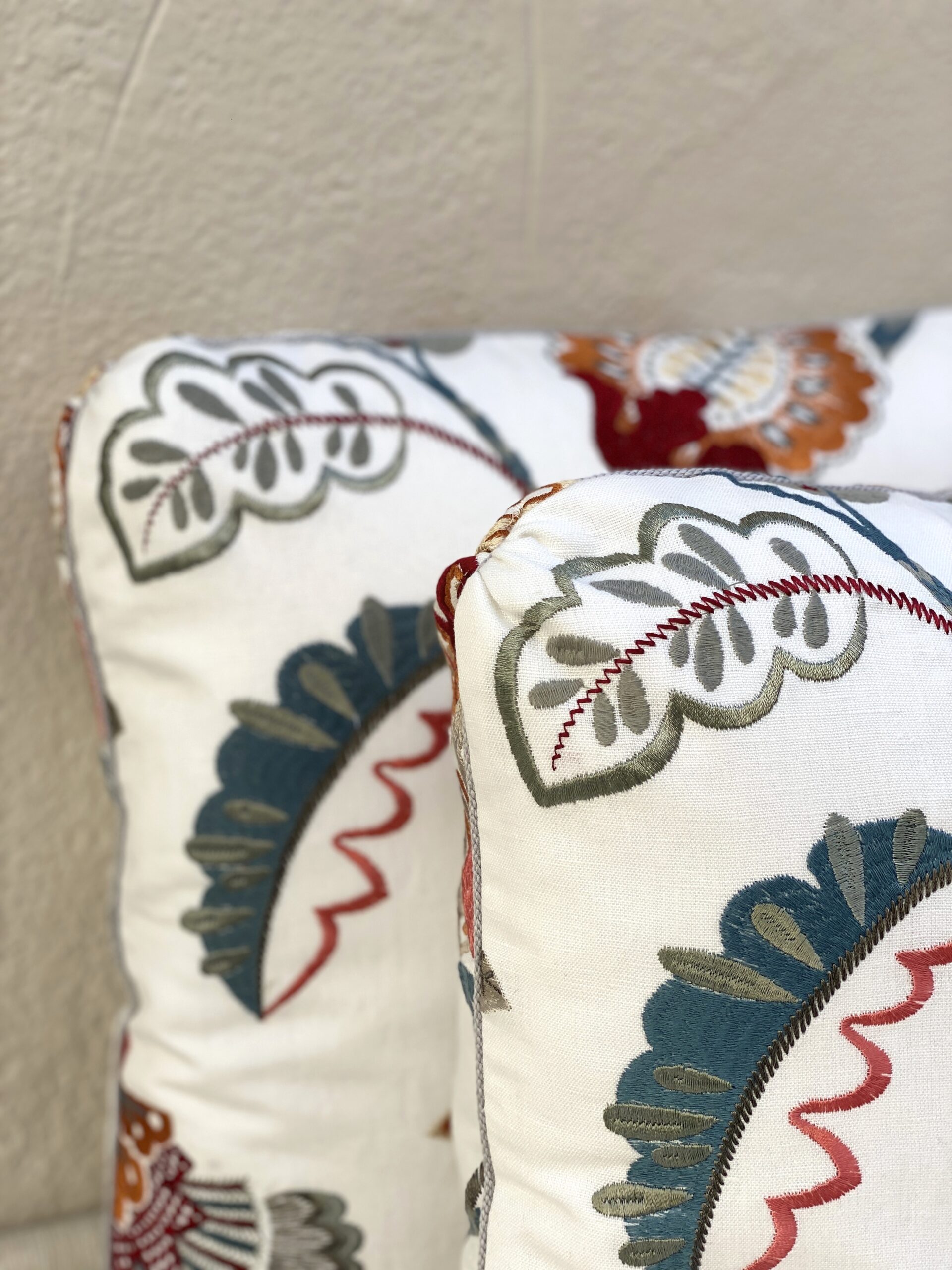 Jane Churchill Jaipur Peacock Pillows