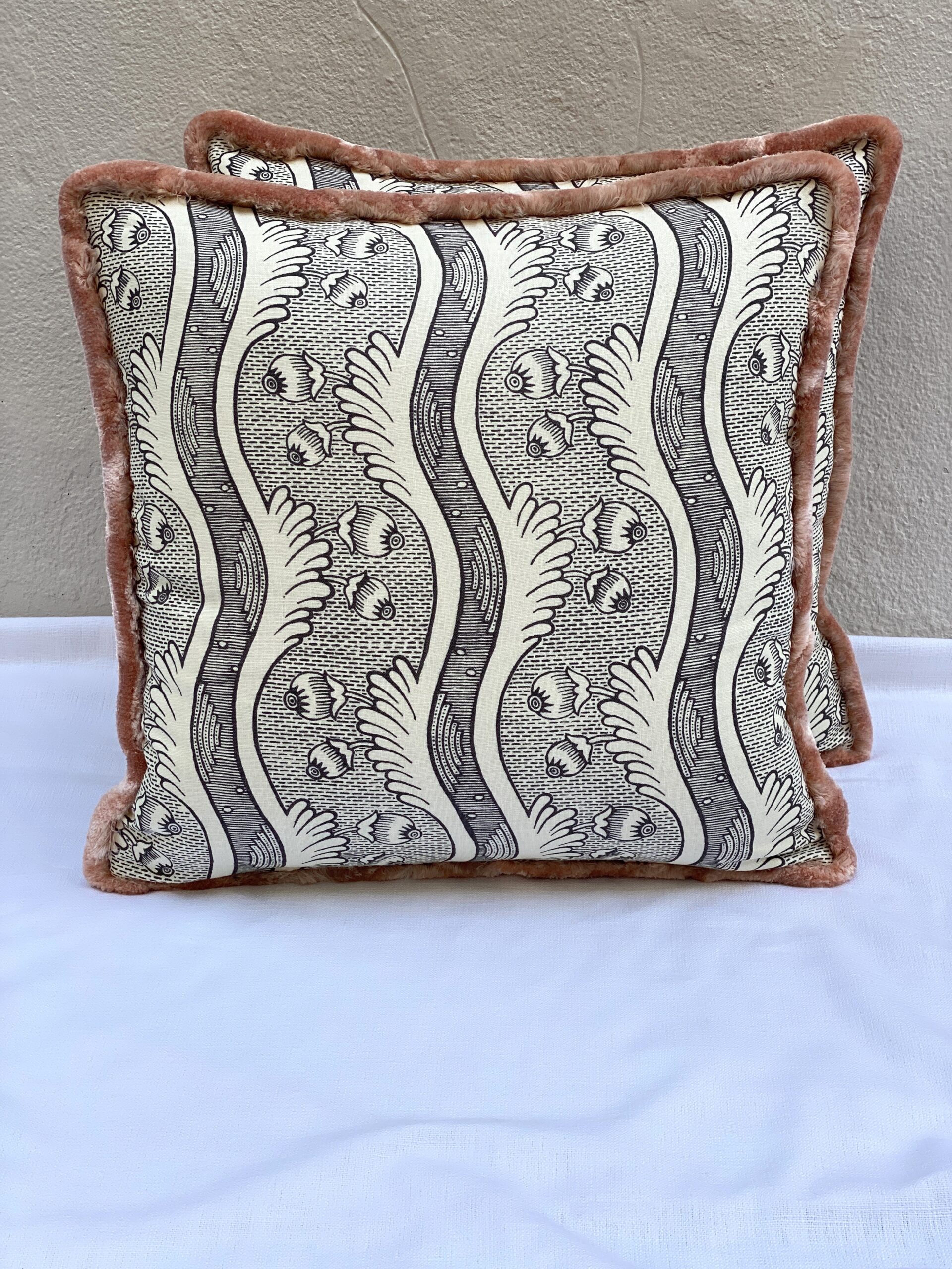 Antoinette Poisson Linen Fabric 2B Pillows