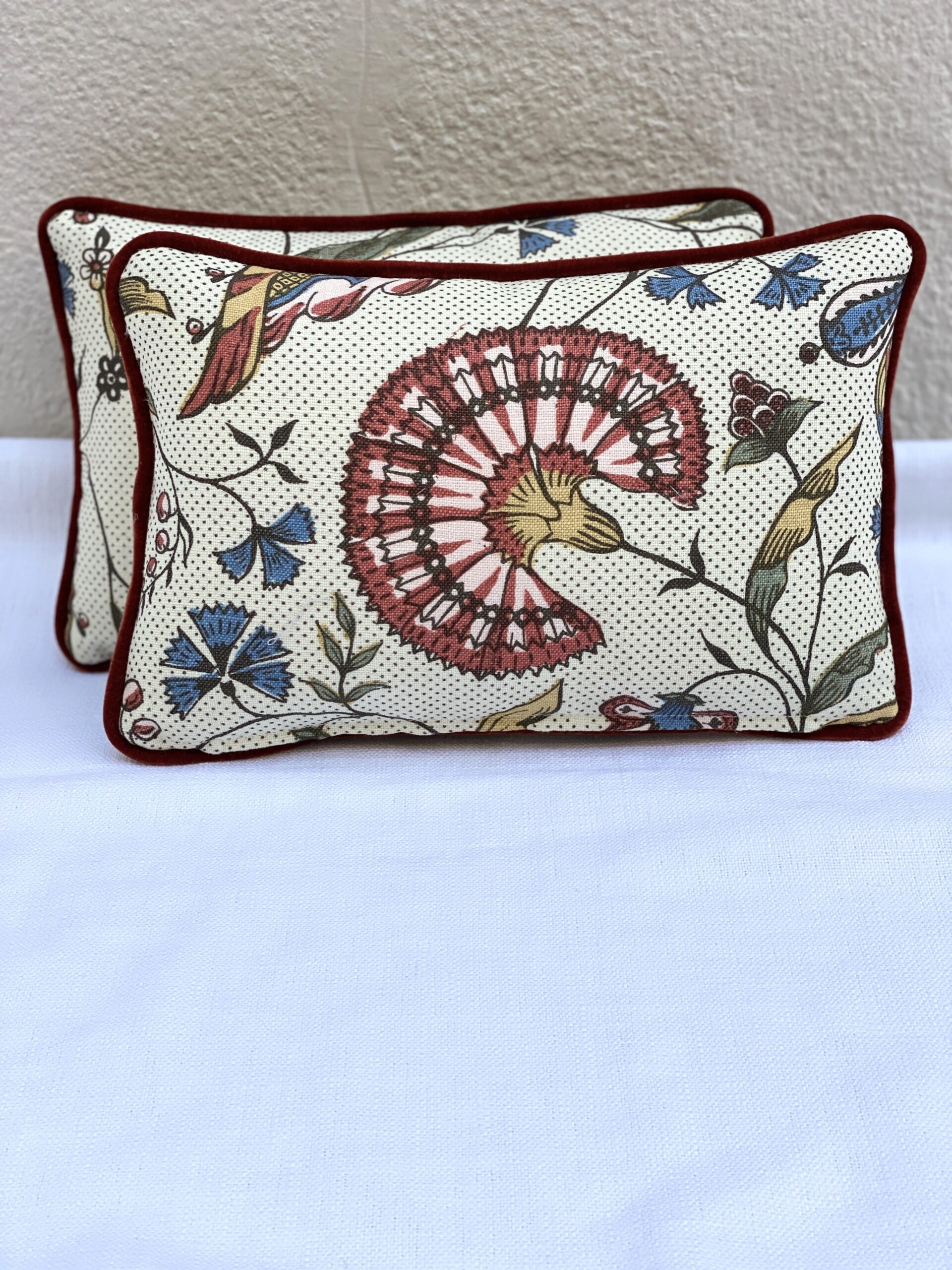Antoinette Poisson Linen Fabric 57A Pillows Jaipur
