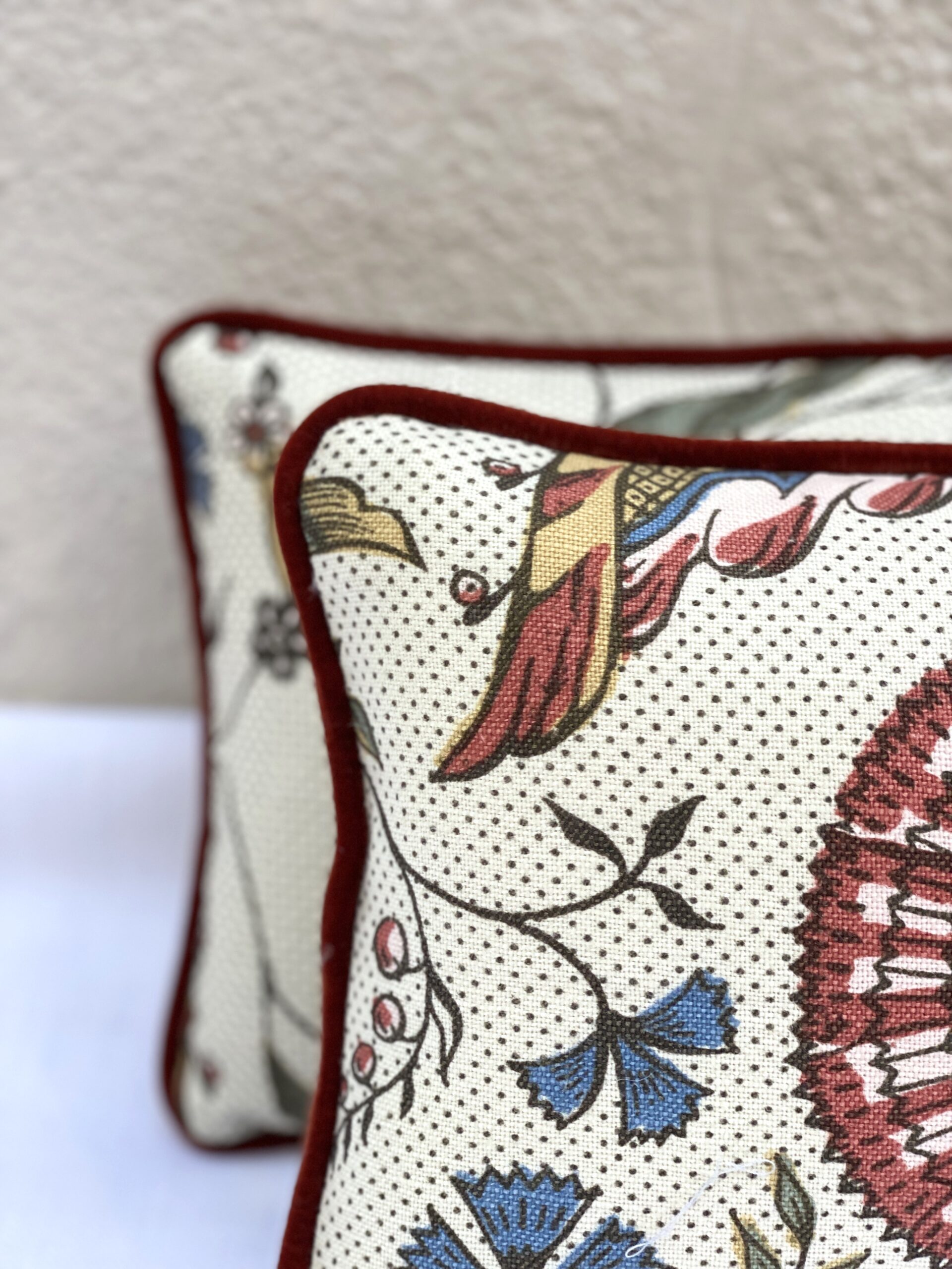 Antoinette Poisson Linen Fabric 57A Pillows Jaipur