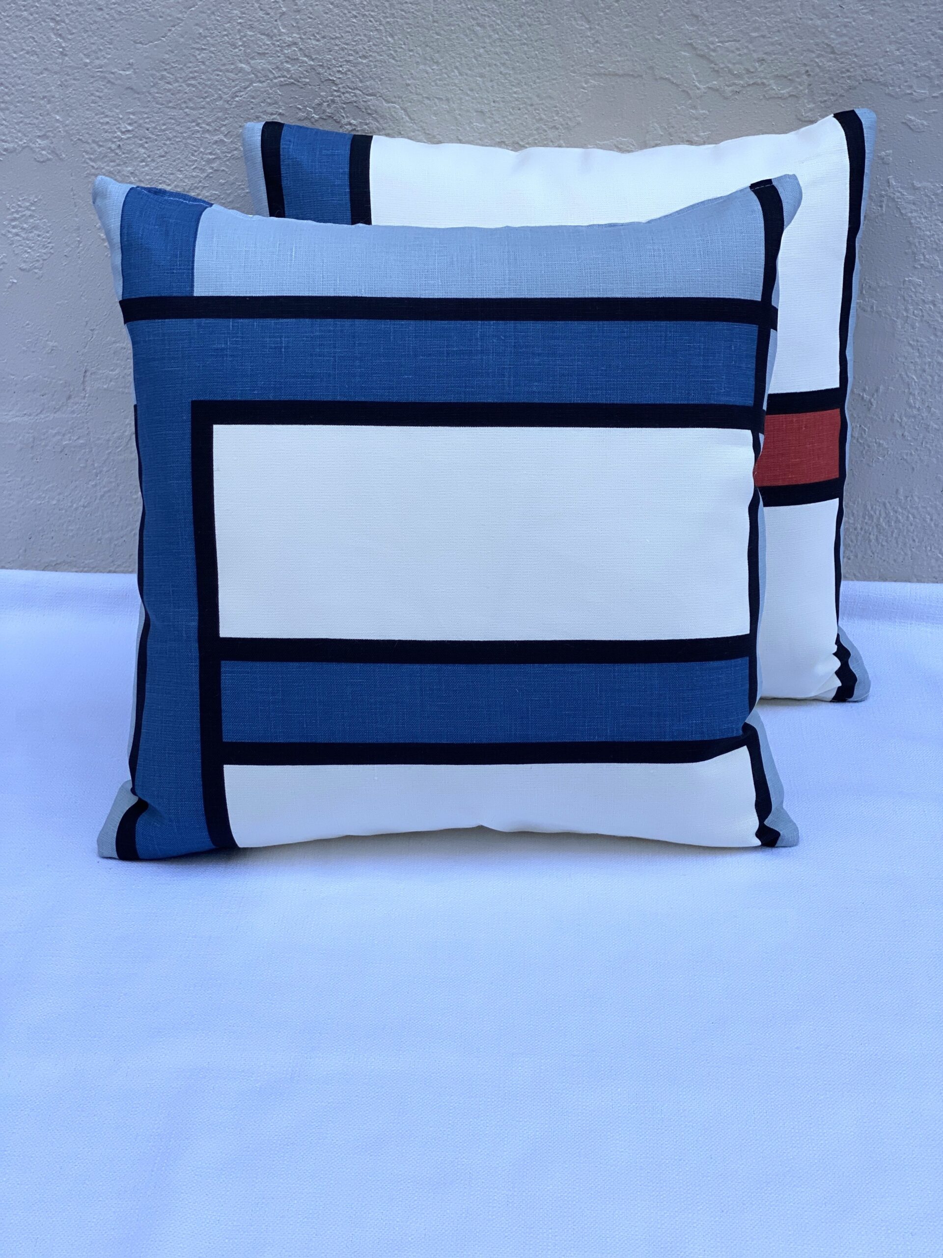 Schumacher Geometric Pillows
