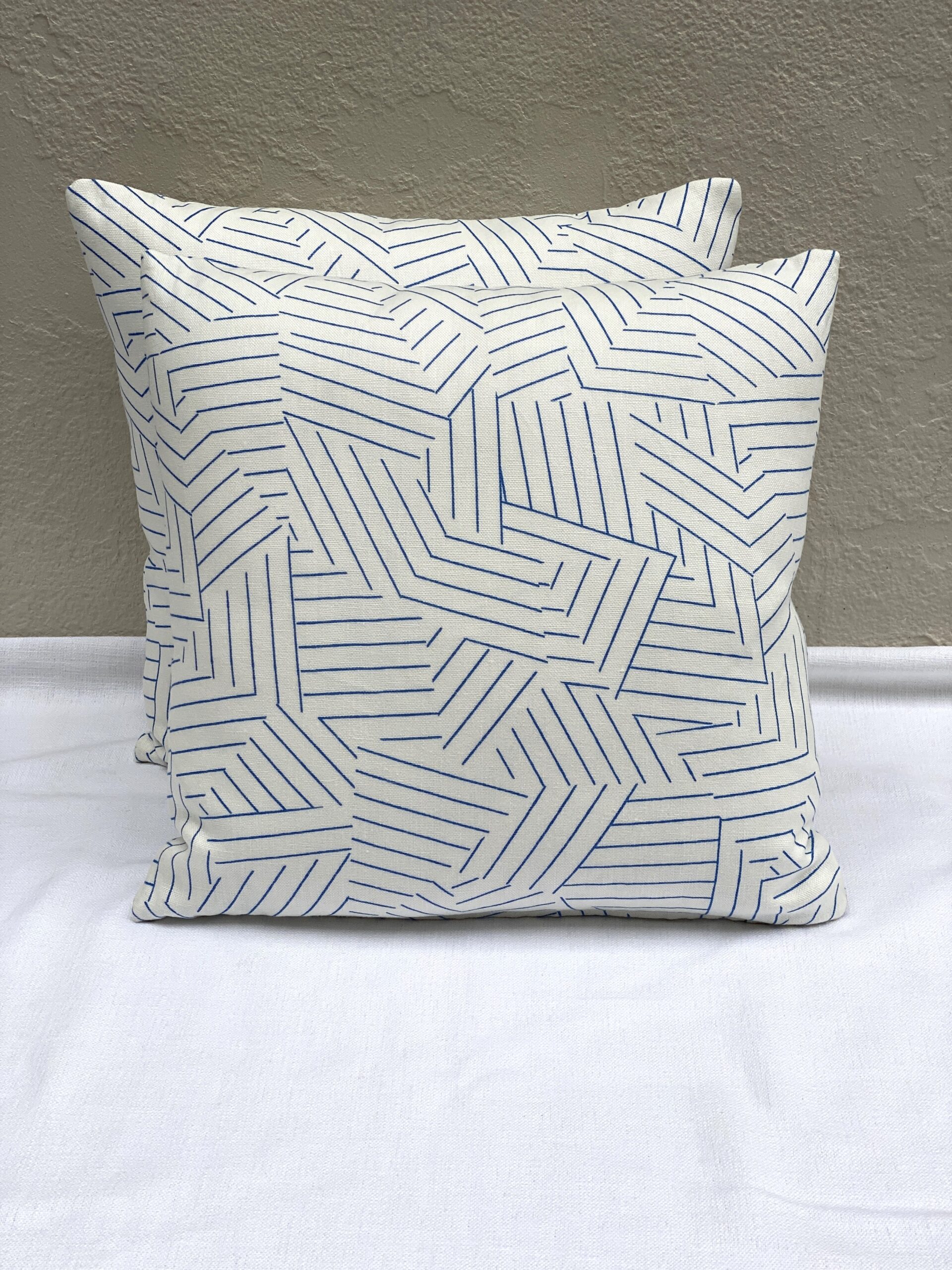 Schumacher Deconstructed Stripe Pillows