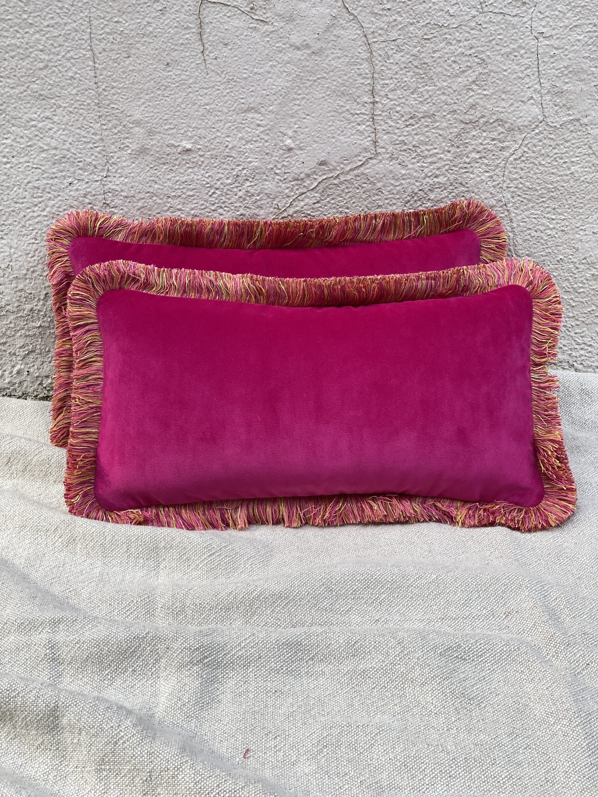 Pink Velvet Pillows