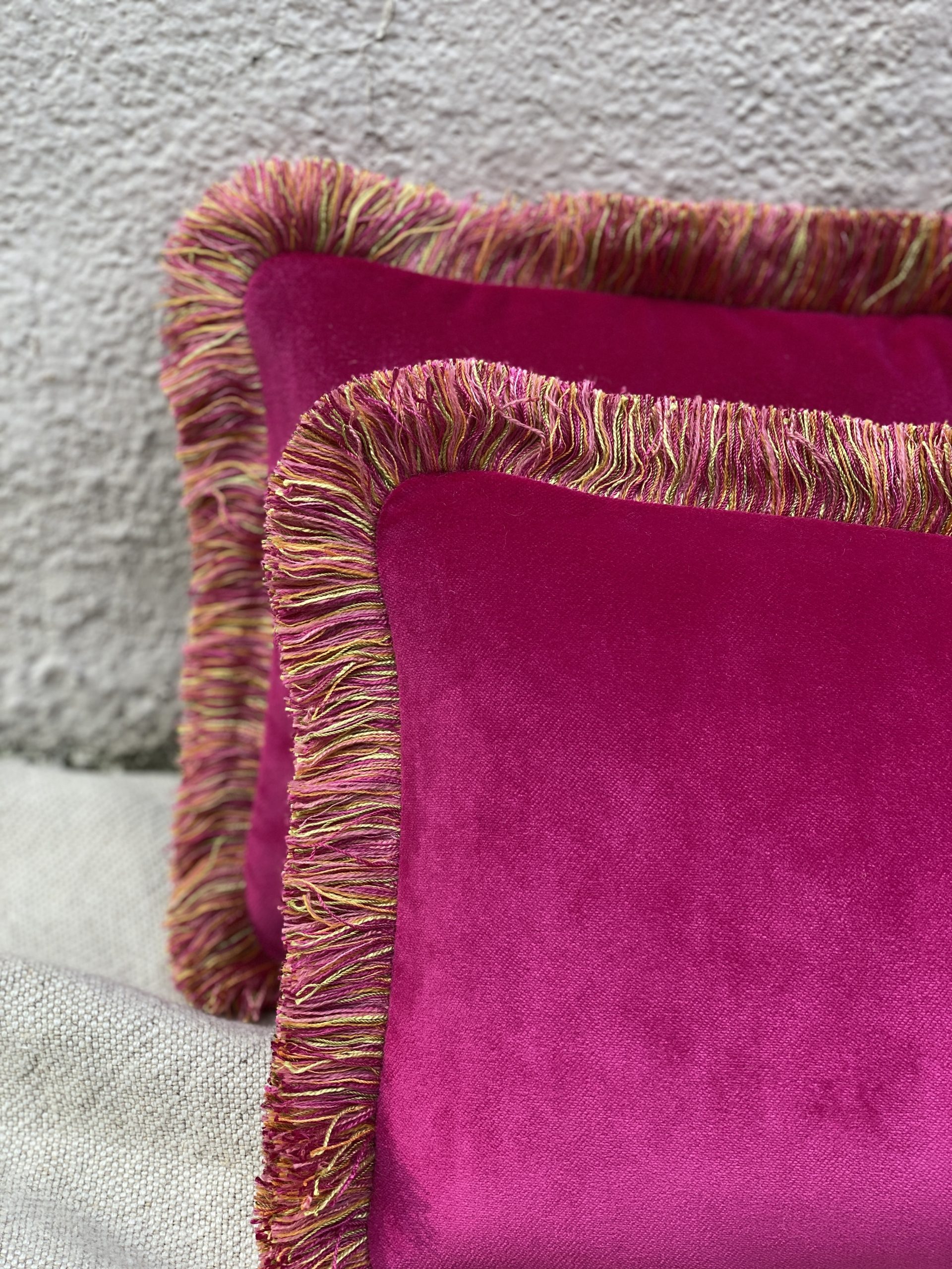 Pink Velvet Pillows
