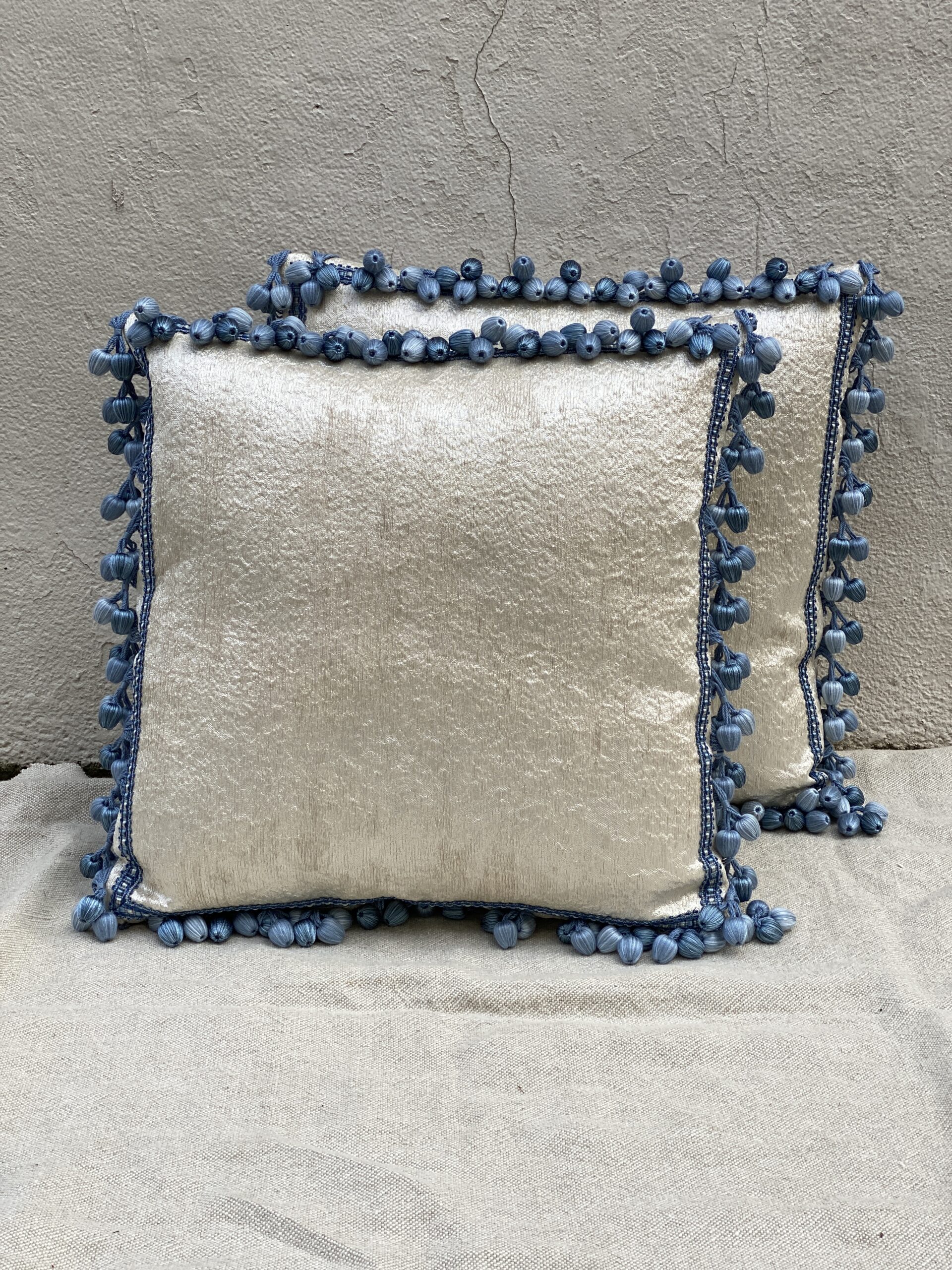 ROMO Pillows w/Samuel & Sons Trim