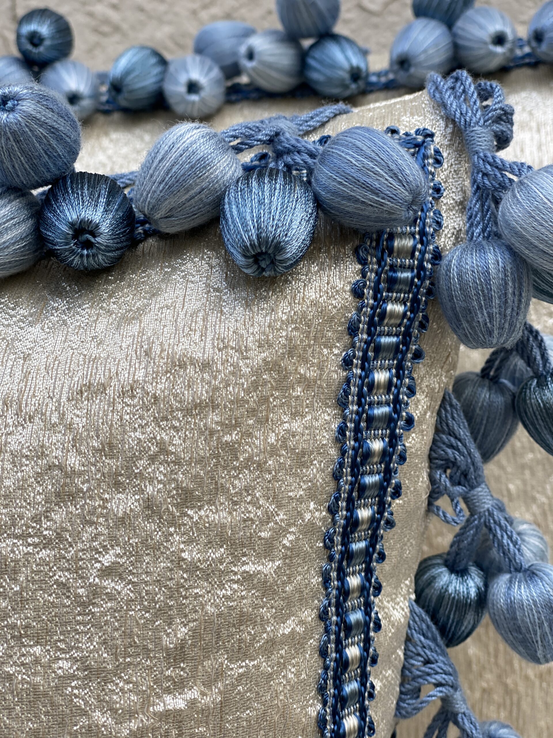 ROMO Pillows w/Samuel & Sons Trim