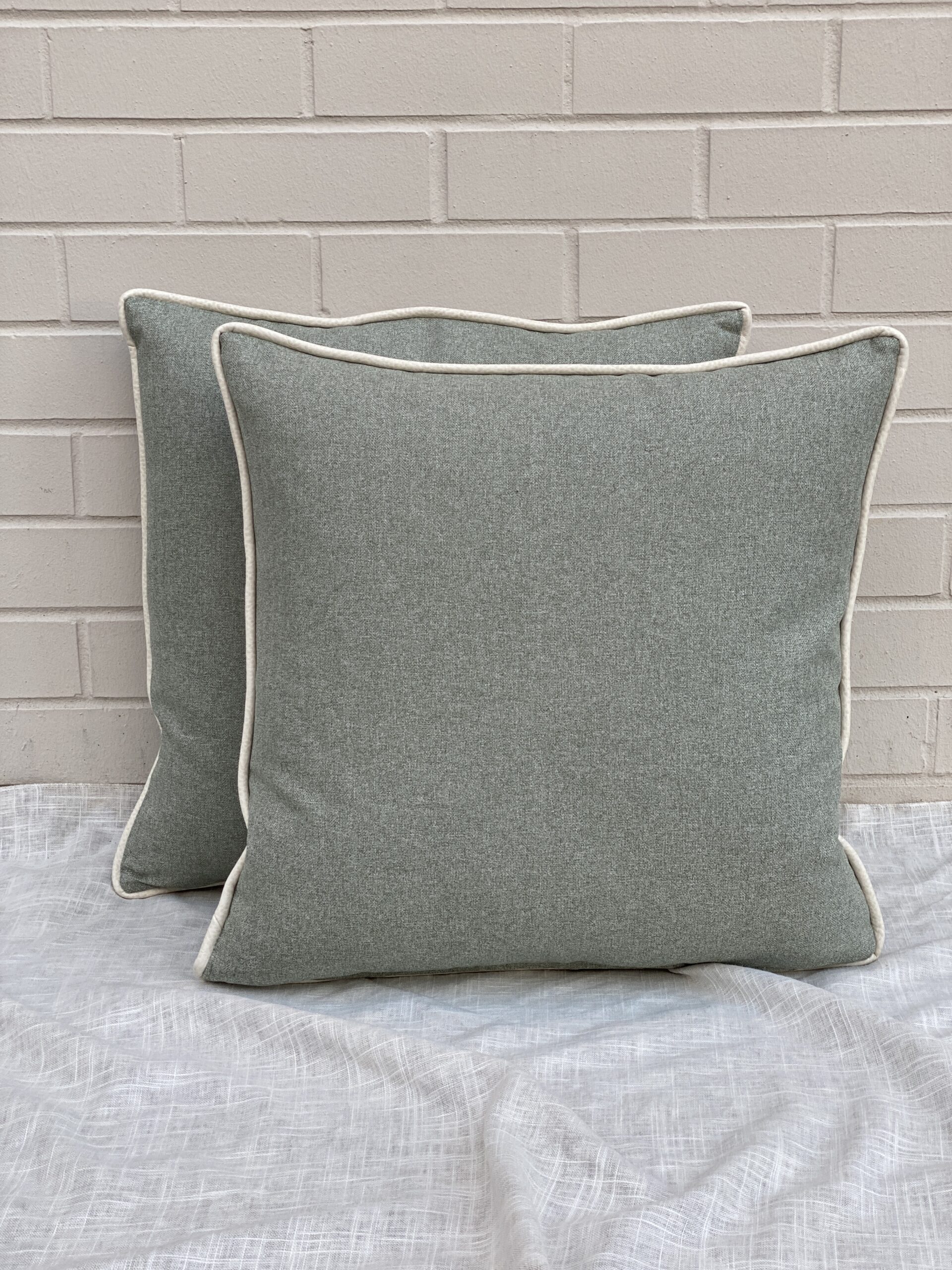Pillows + Leather Cording