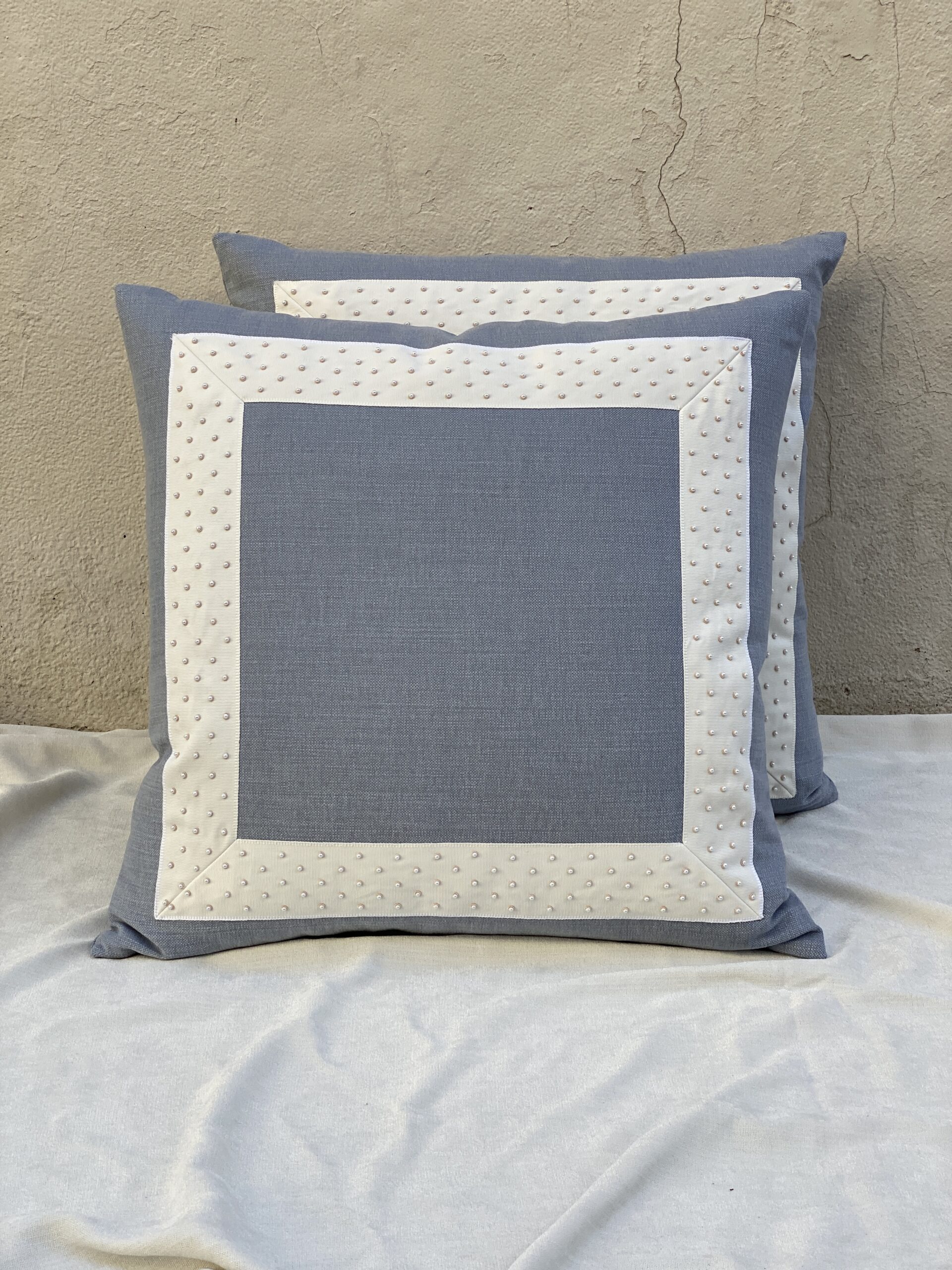ROMO Pillows x Kravet Trim