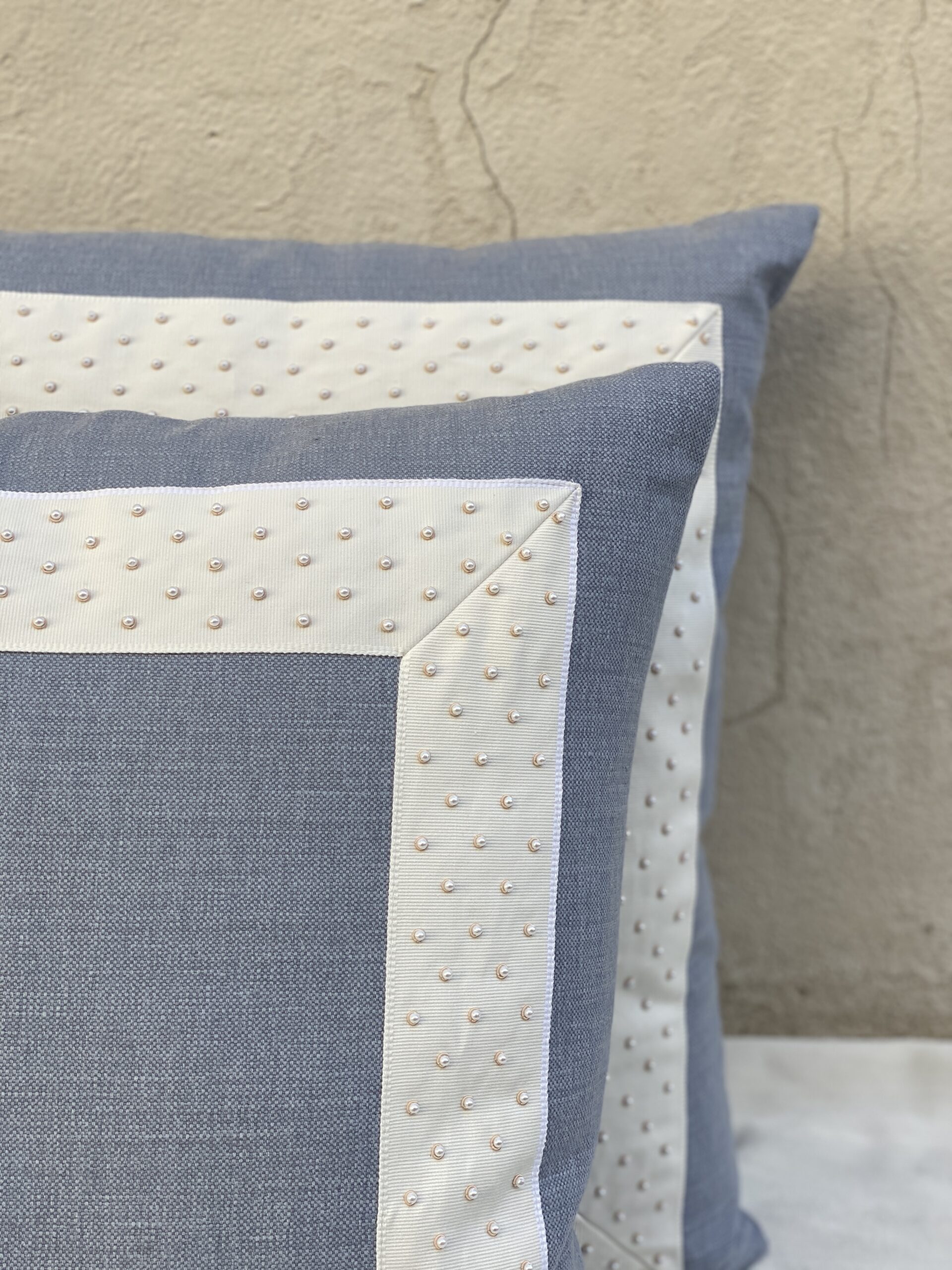 ROMO Pillows x Kravet Trim