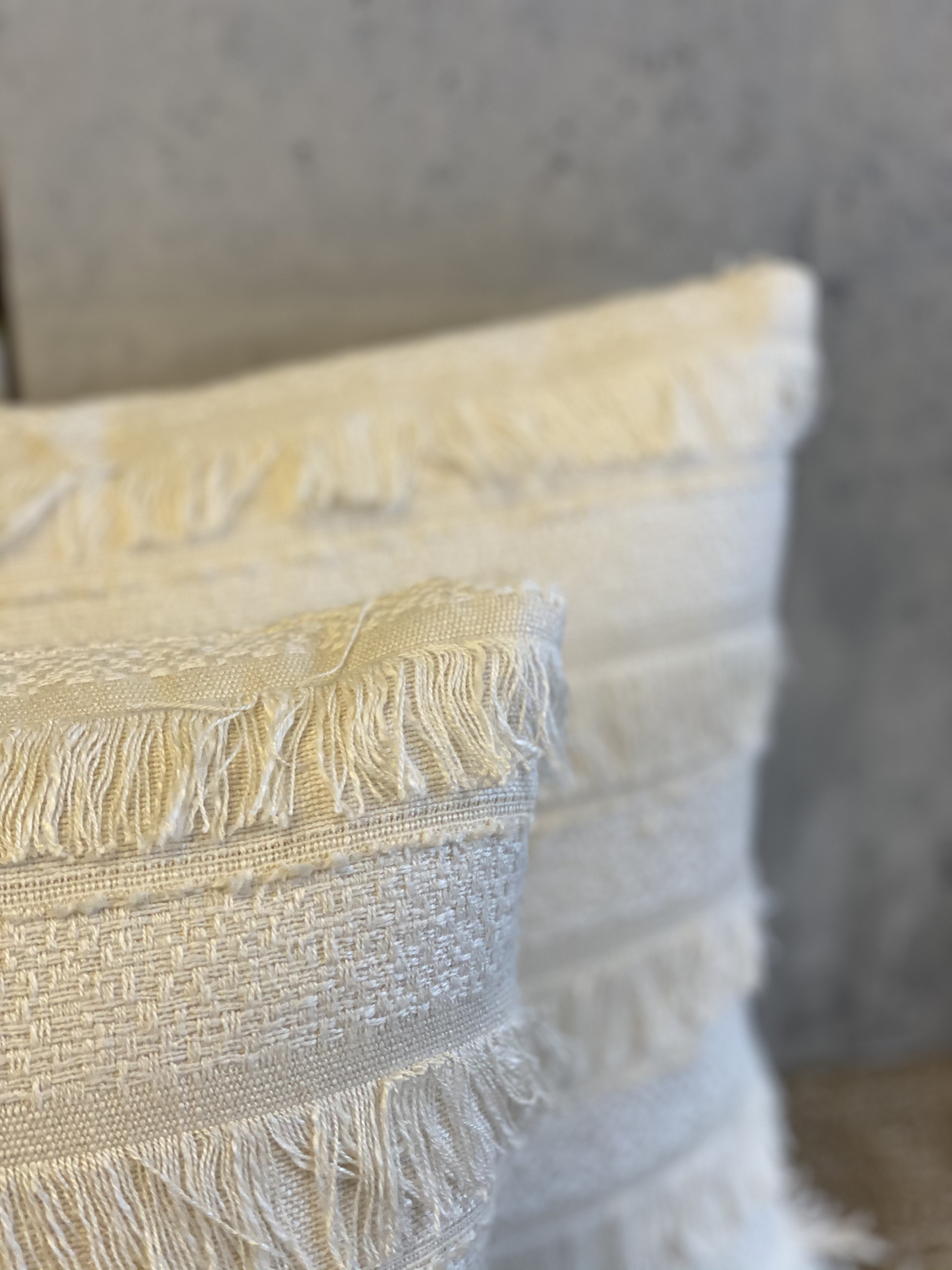 Horizontal Stripe Fringe Pillows