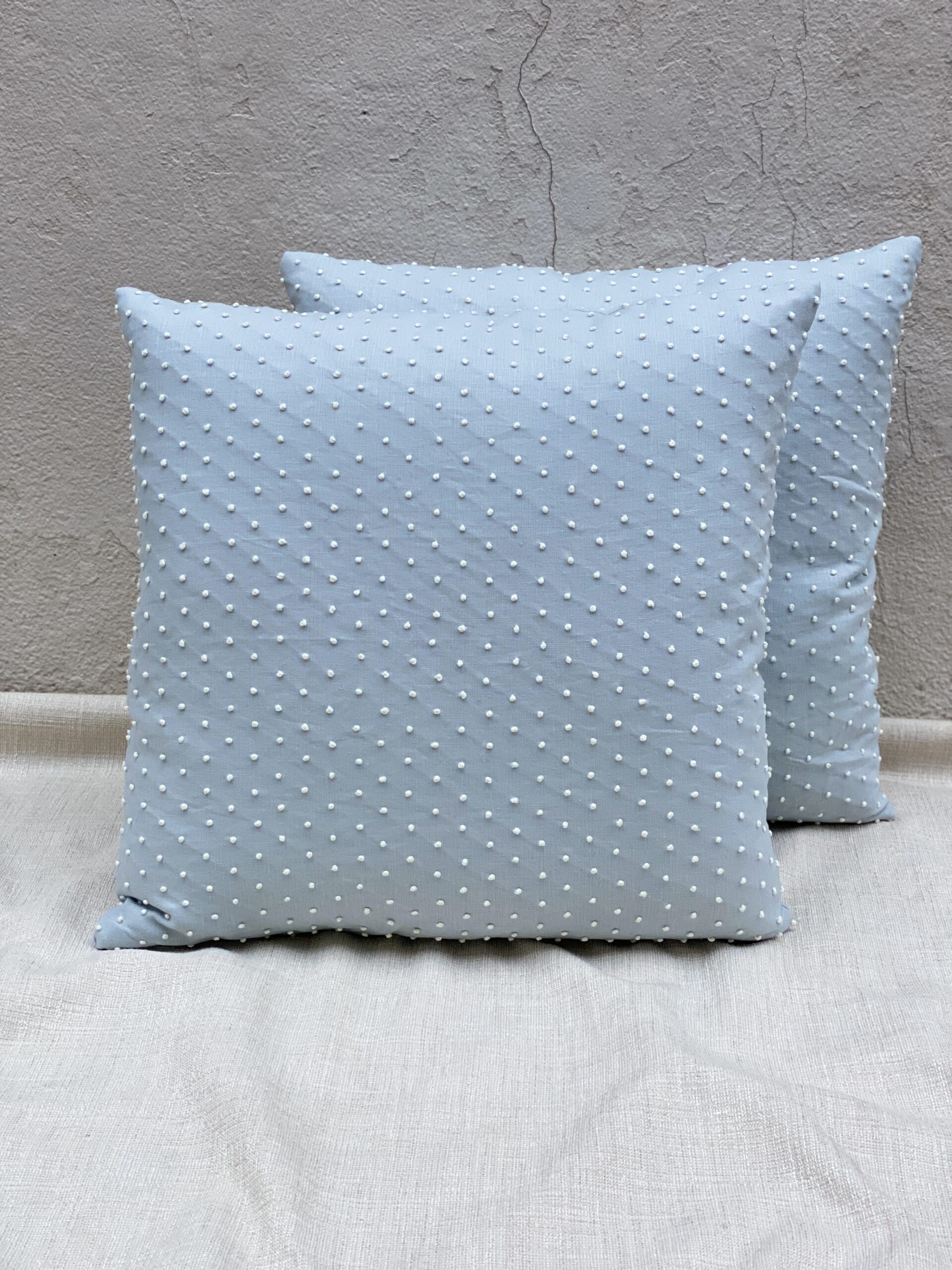 Schumacher Pebble Embroidery Pillows