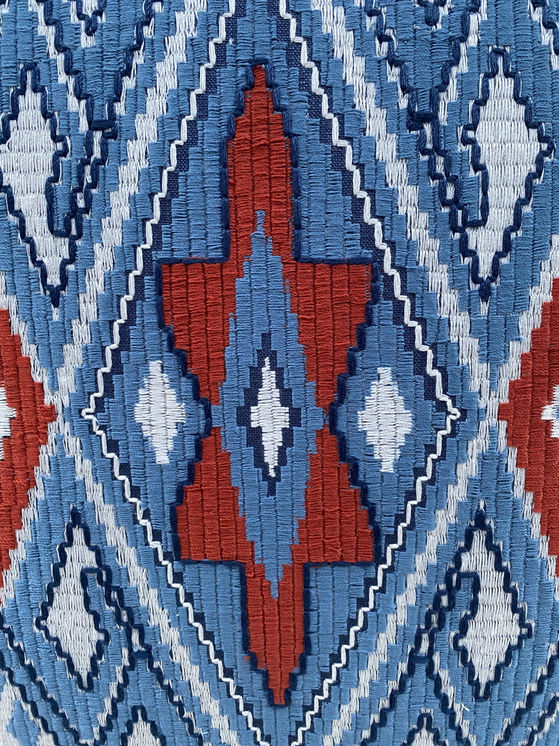 Schumacher Bayeta Embroidery Pillows