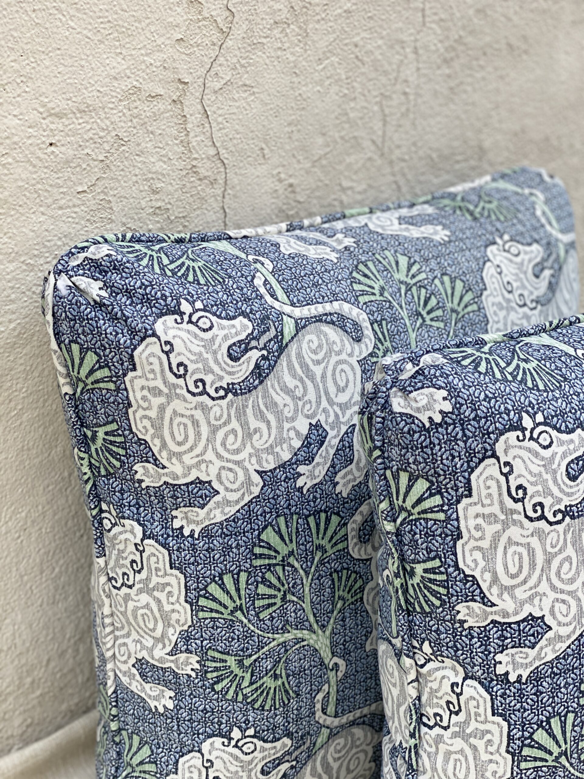 P Kaufman Lion Dance Pillows