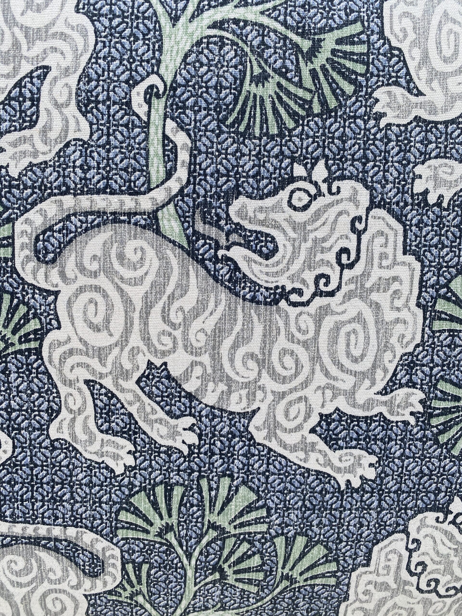 P Kaufman Lion Dance Pillows