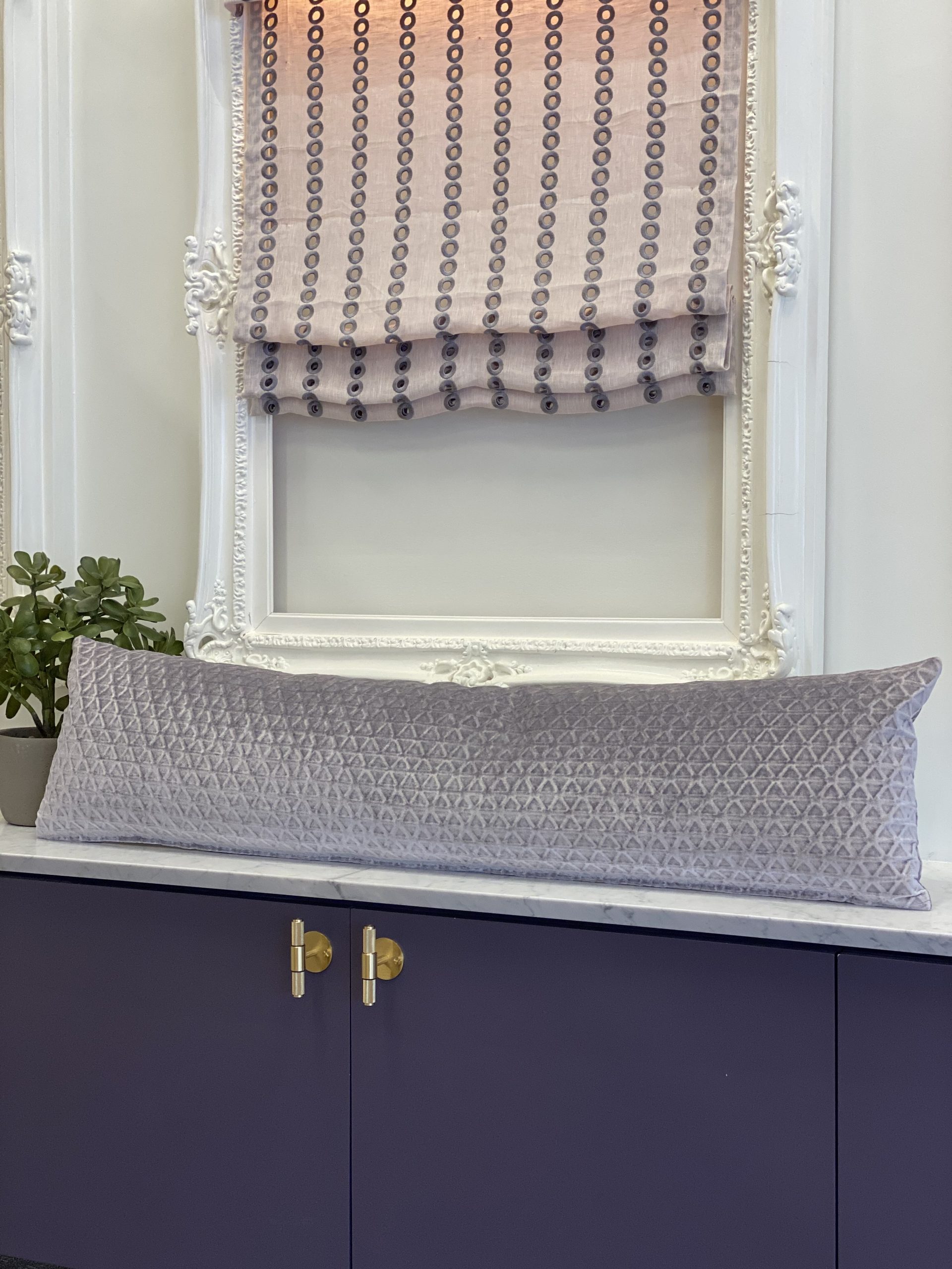 Velvet Geometric Pillow