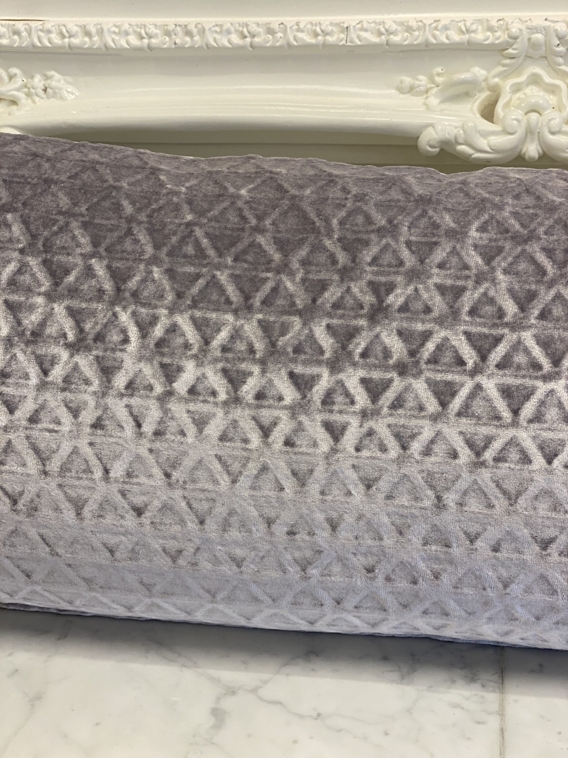 Velvet Geometric Pillow