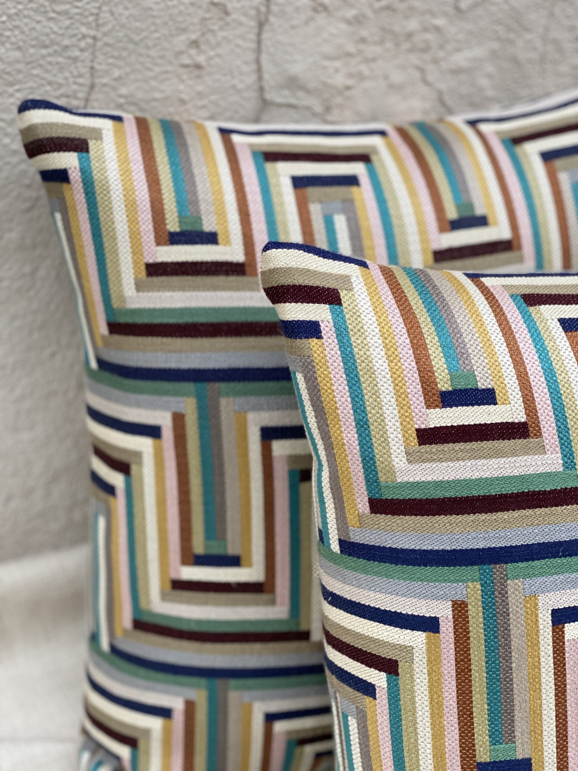 Osborne & Little Jive Mambo Pillows Ivory-Multi