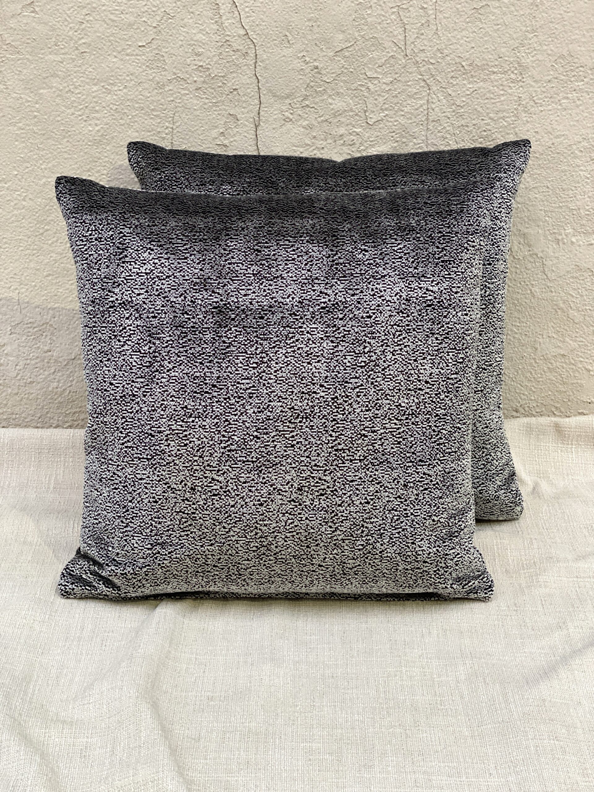 Level Black Silver Pillows
