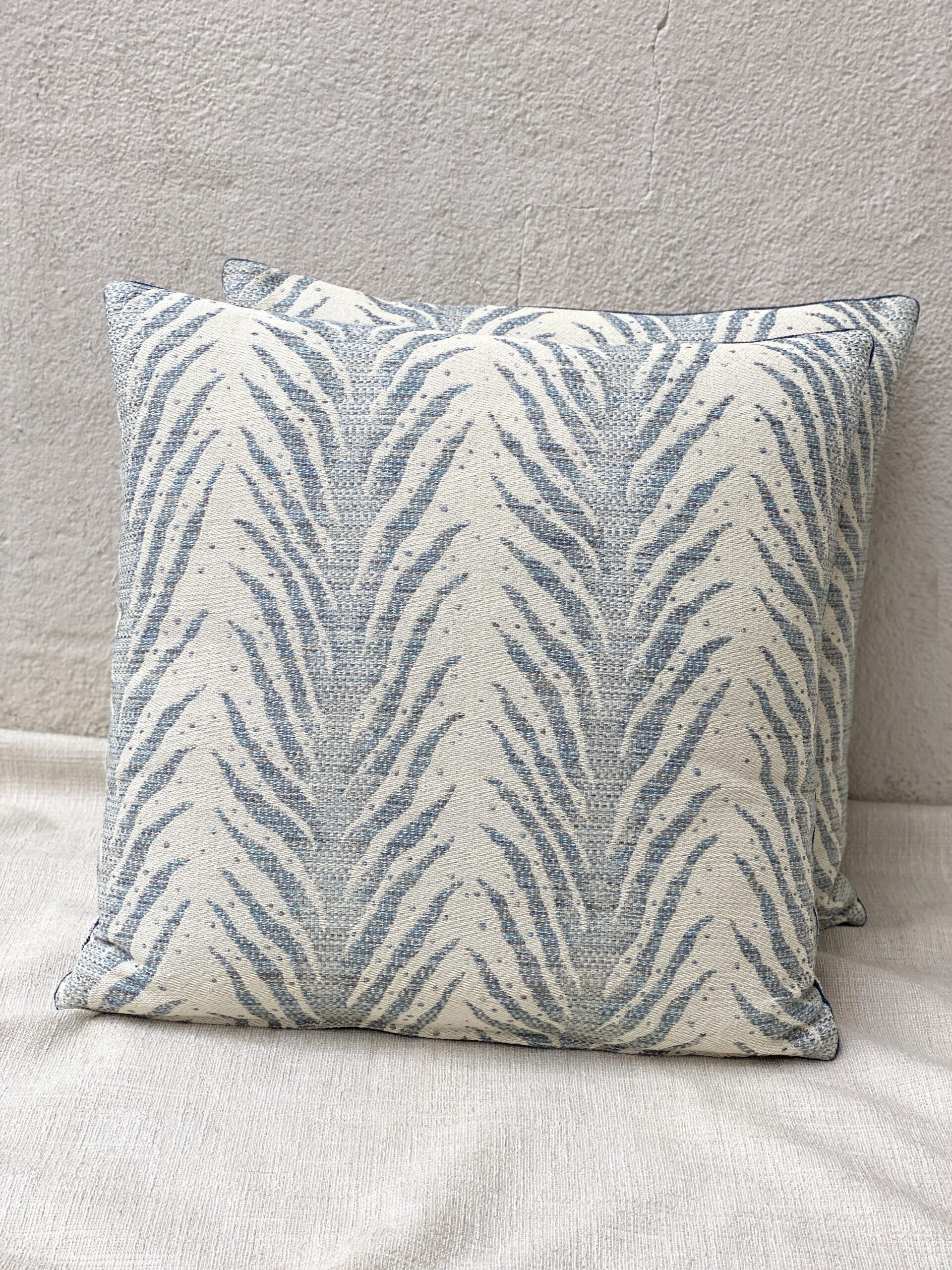 Schumacher Creeping Fern Print Pillows