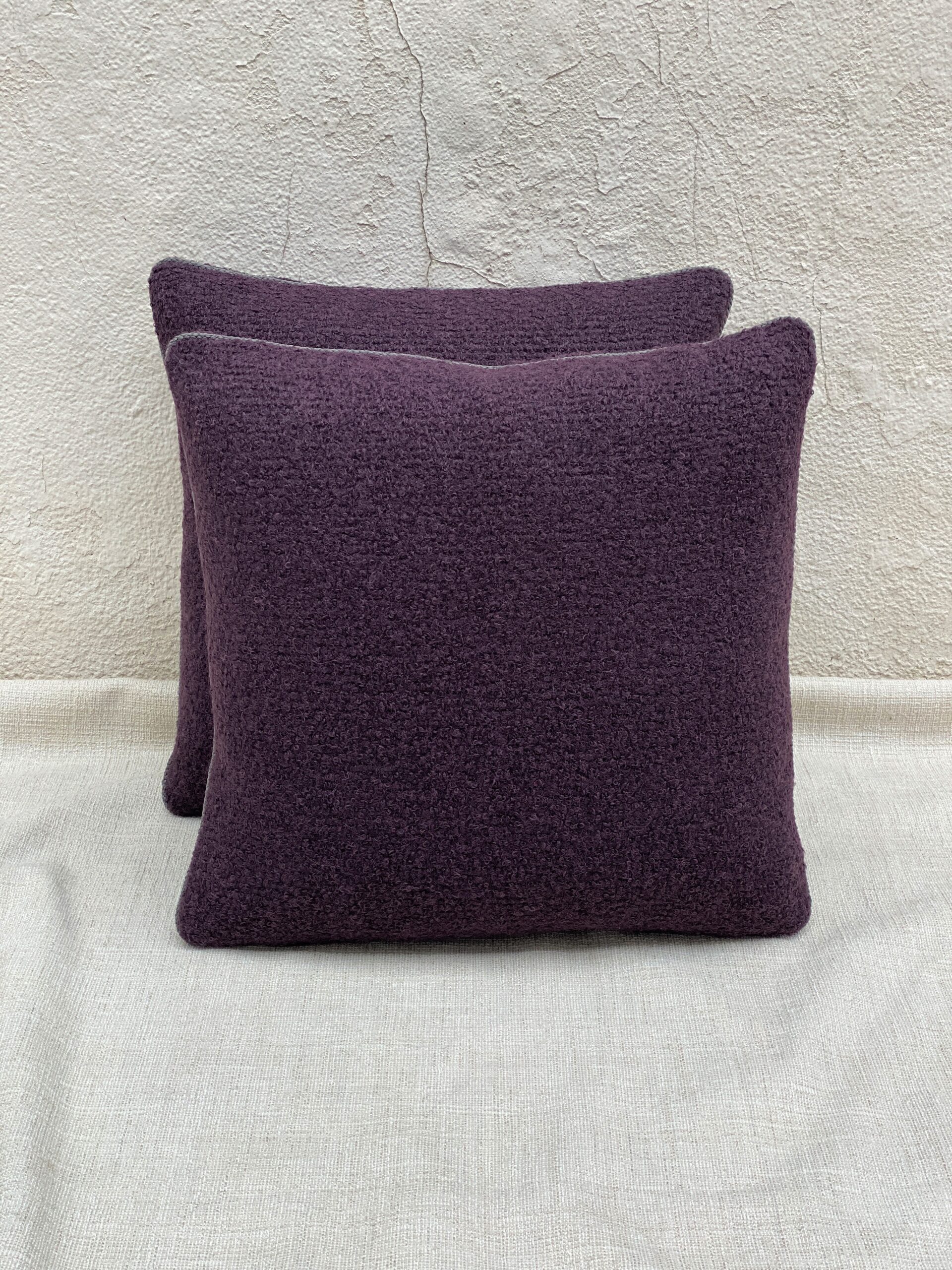 Rosemary Hallgarten Double Weave Alpaca Boucle Pillows