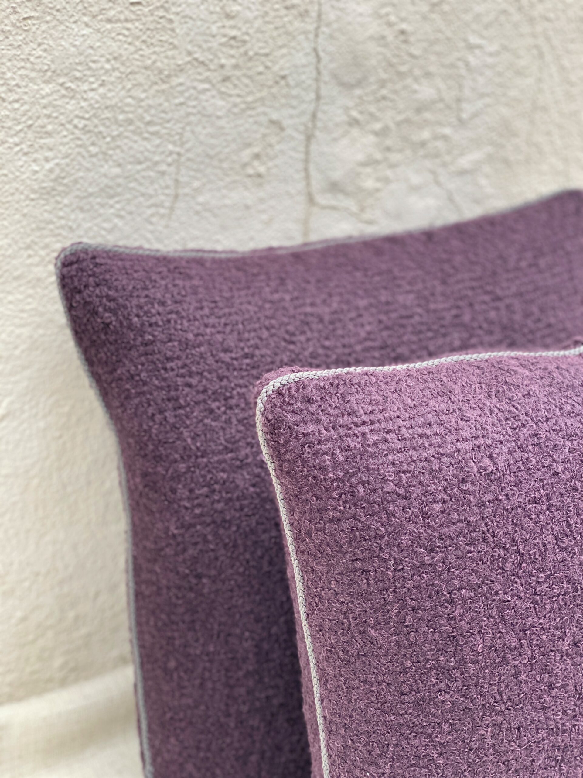 Rosemary Hallgarten Double Weave Alpaca Boucle Pillows