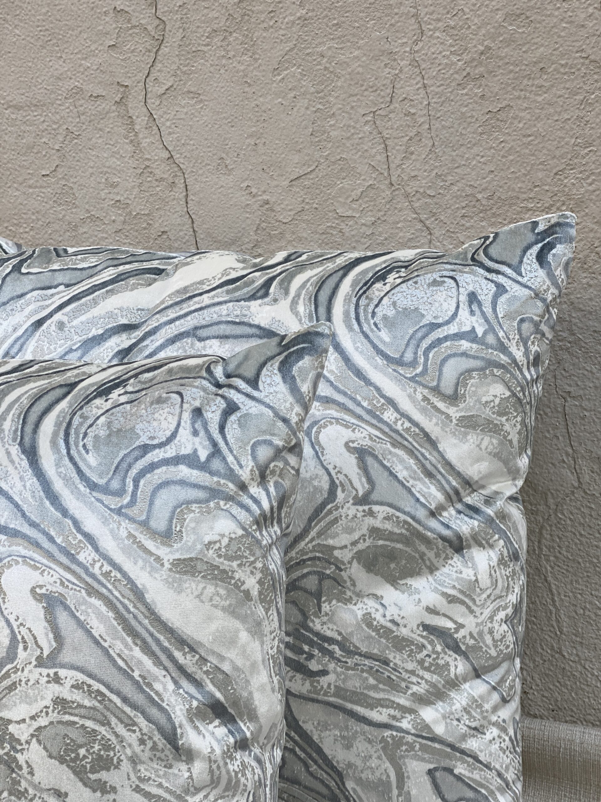 Holly Hunt Marbled Pillows