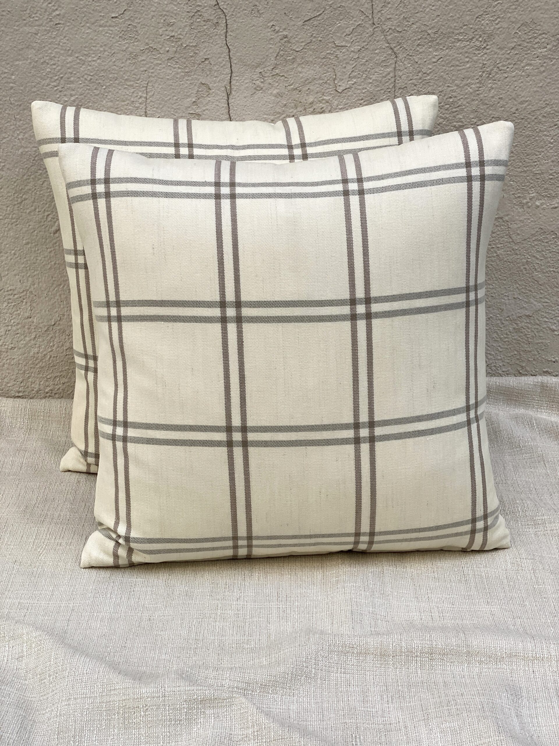 Schumacher Luberon Plaid Pillows
