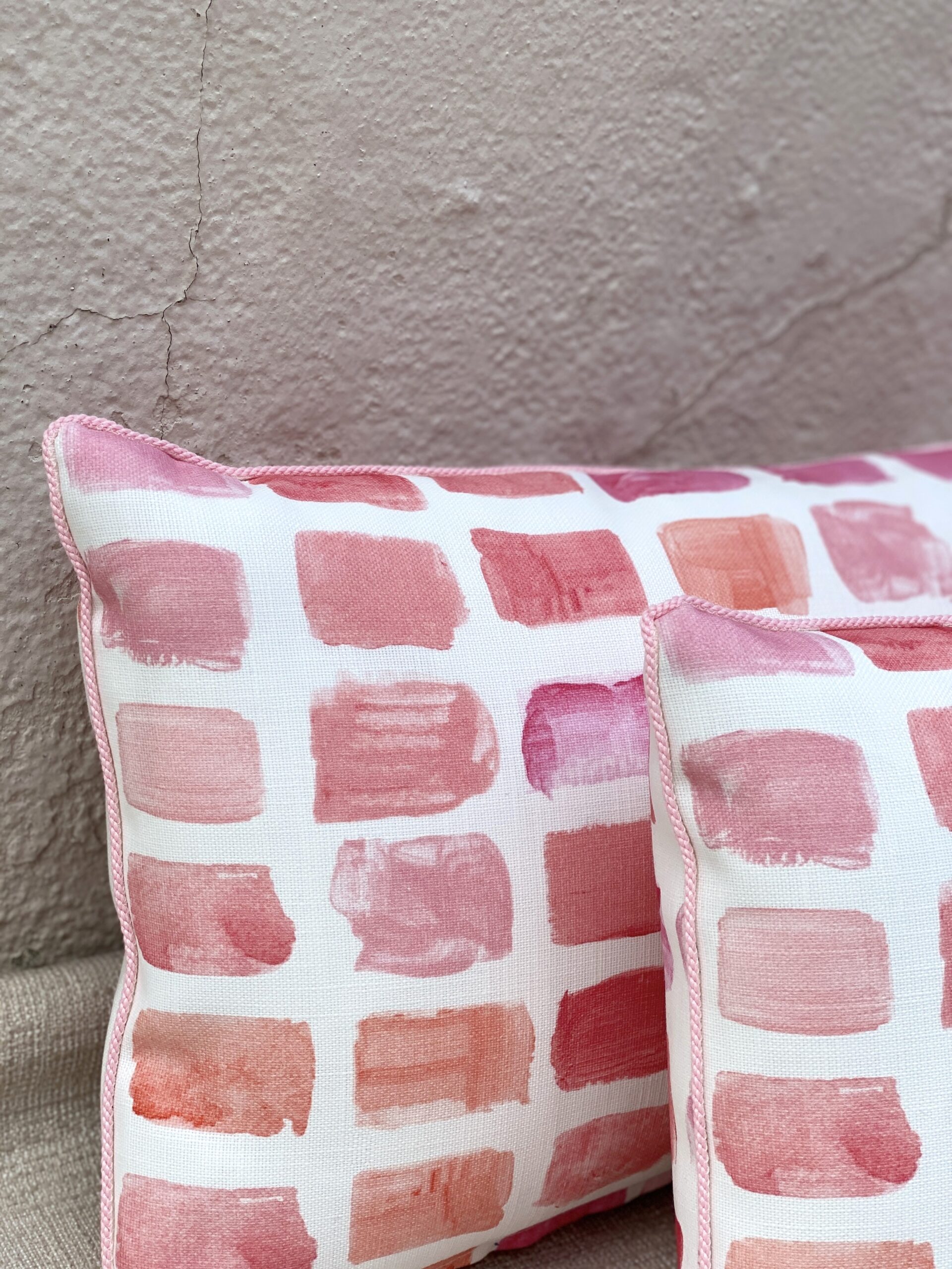 Schumacher Palette Blush Pillows