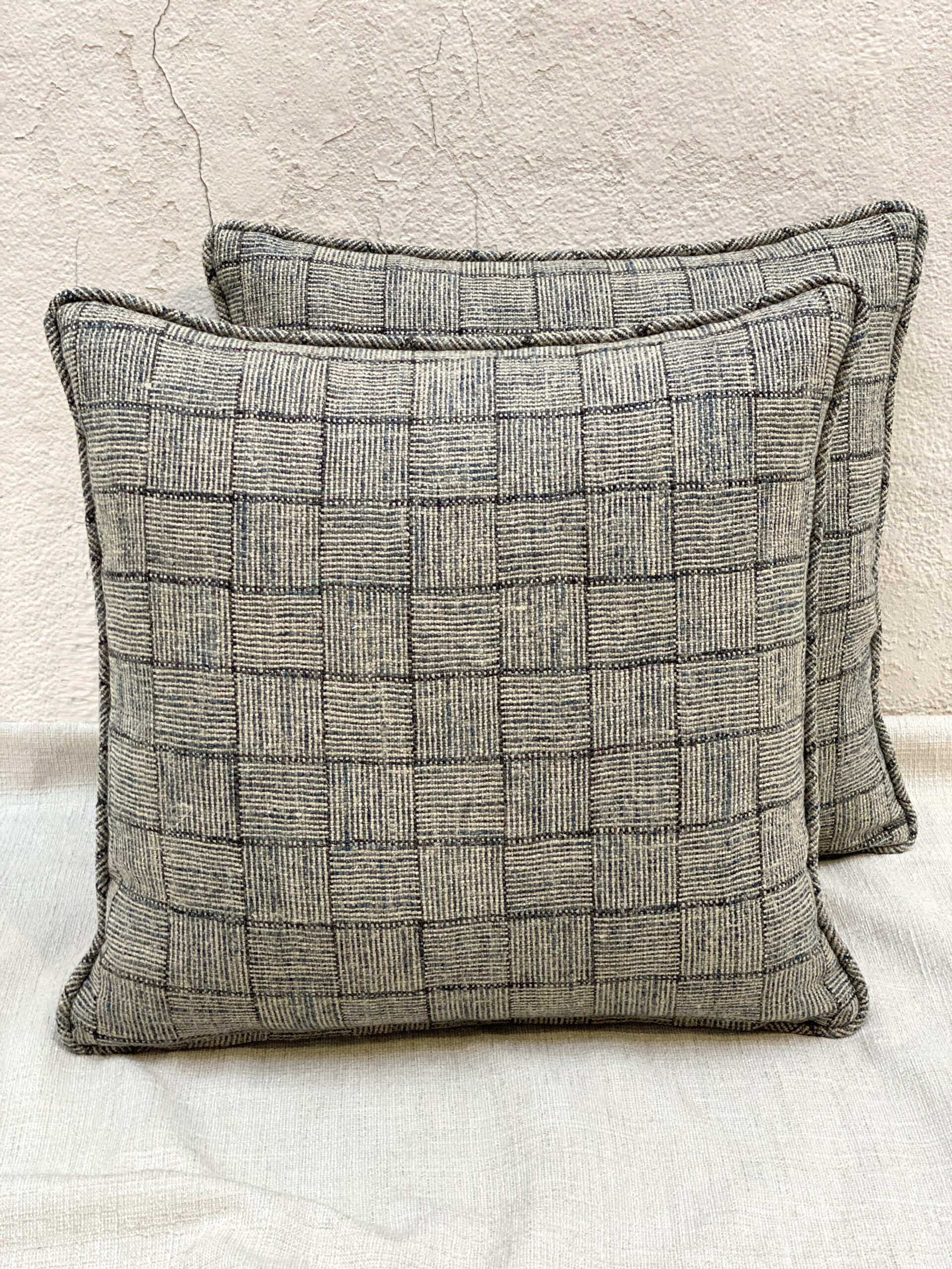 Mark Alexander Crosshatch Check Pillows