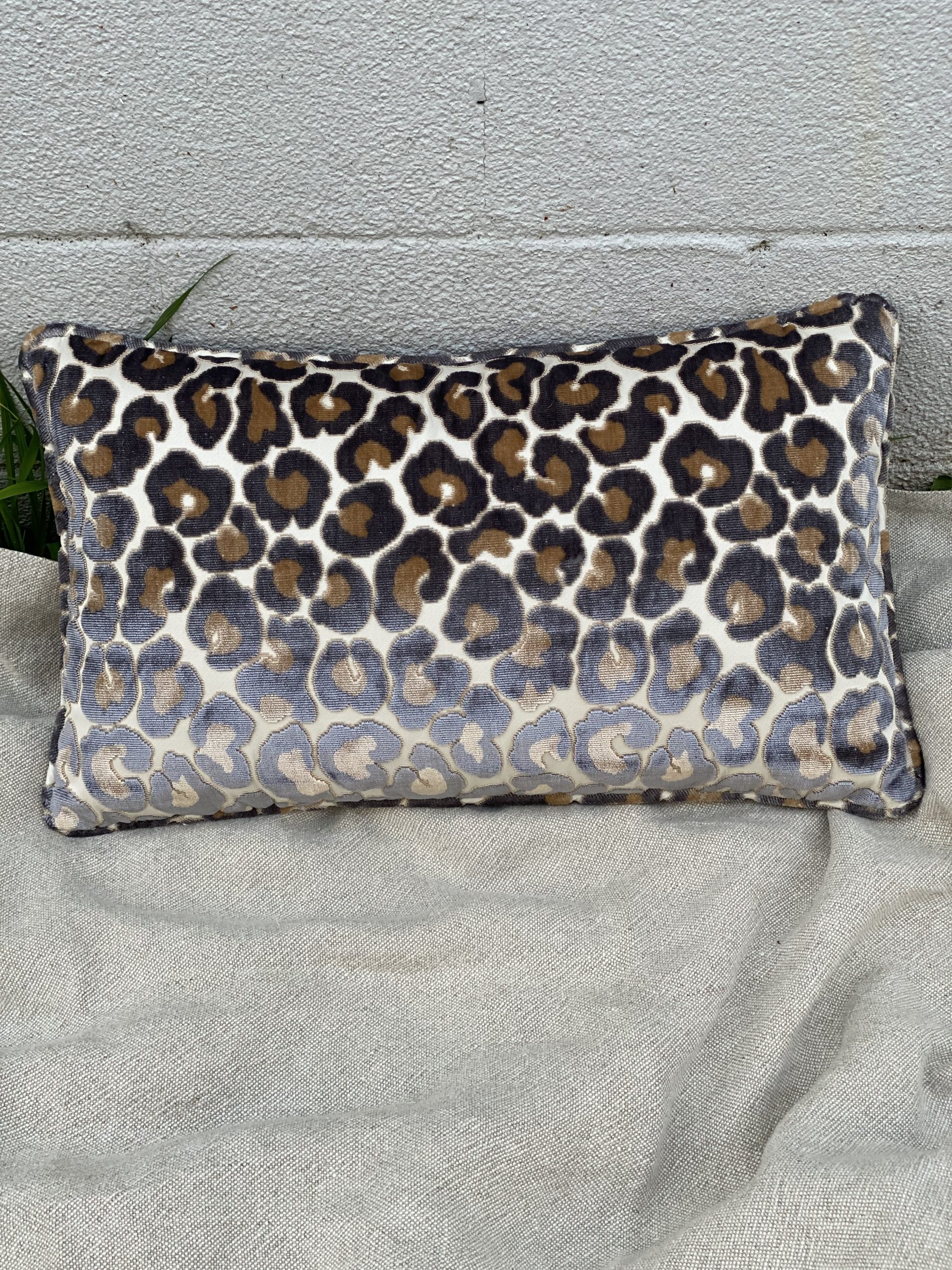 Velvet Animal Print Pillow