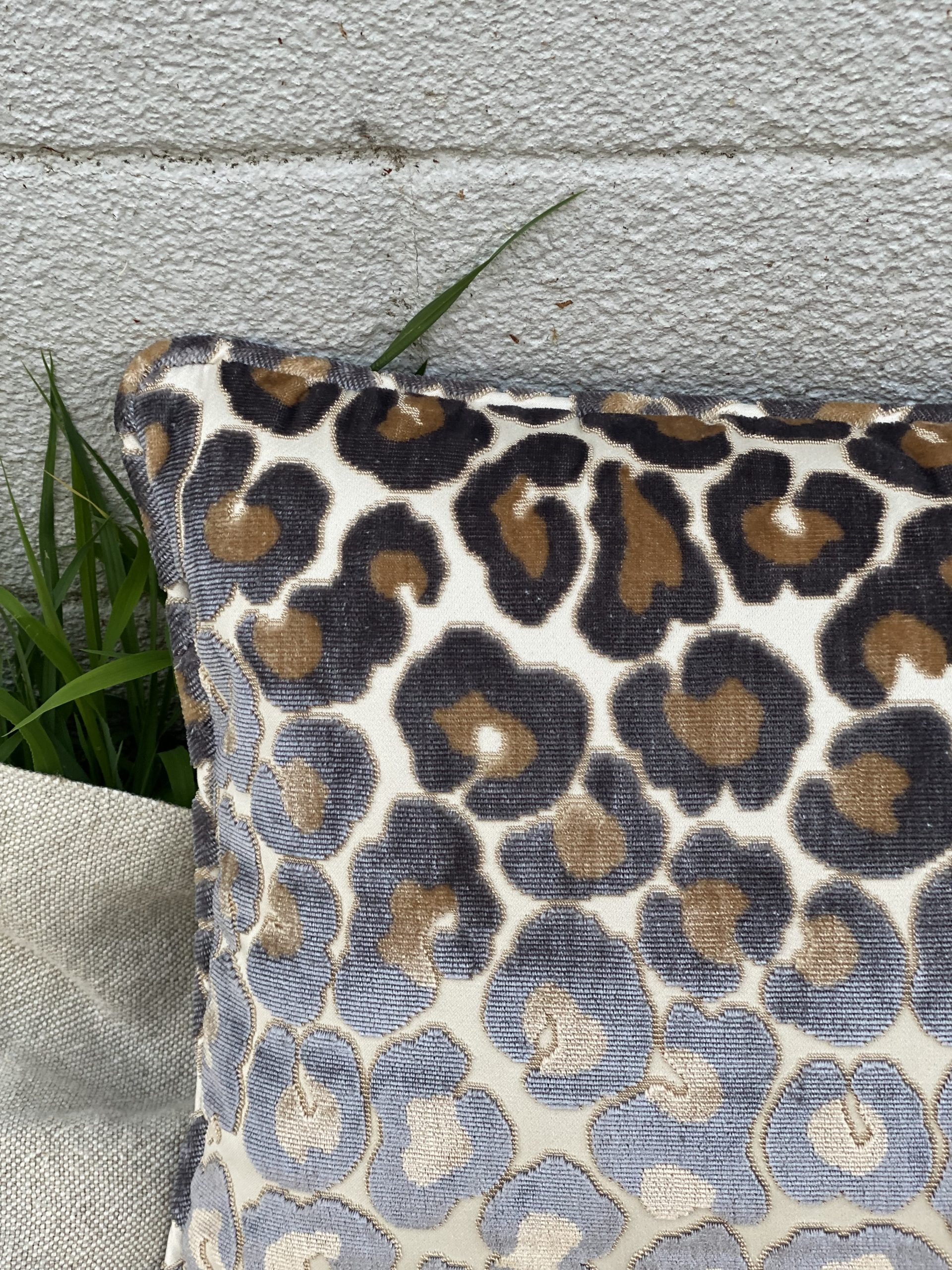 Velvet Animal Print Pillow