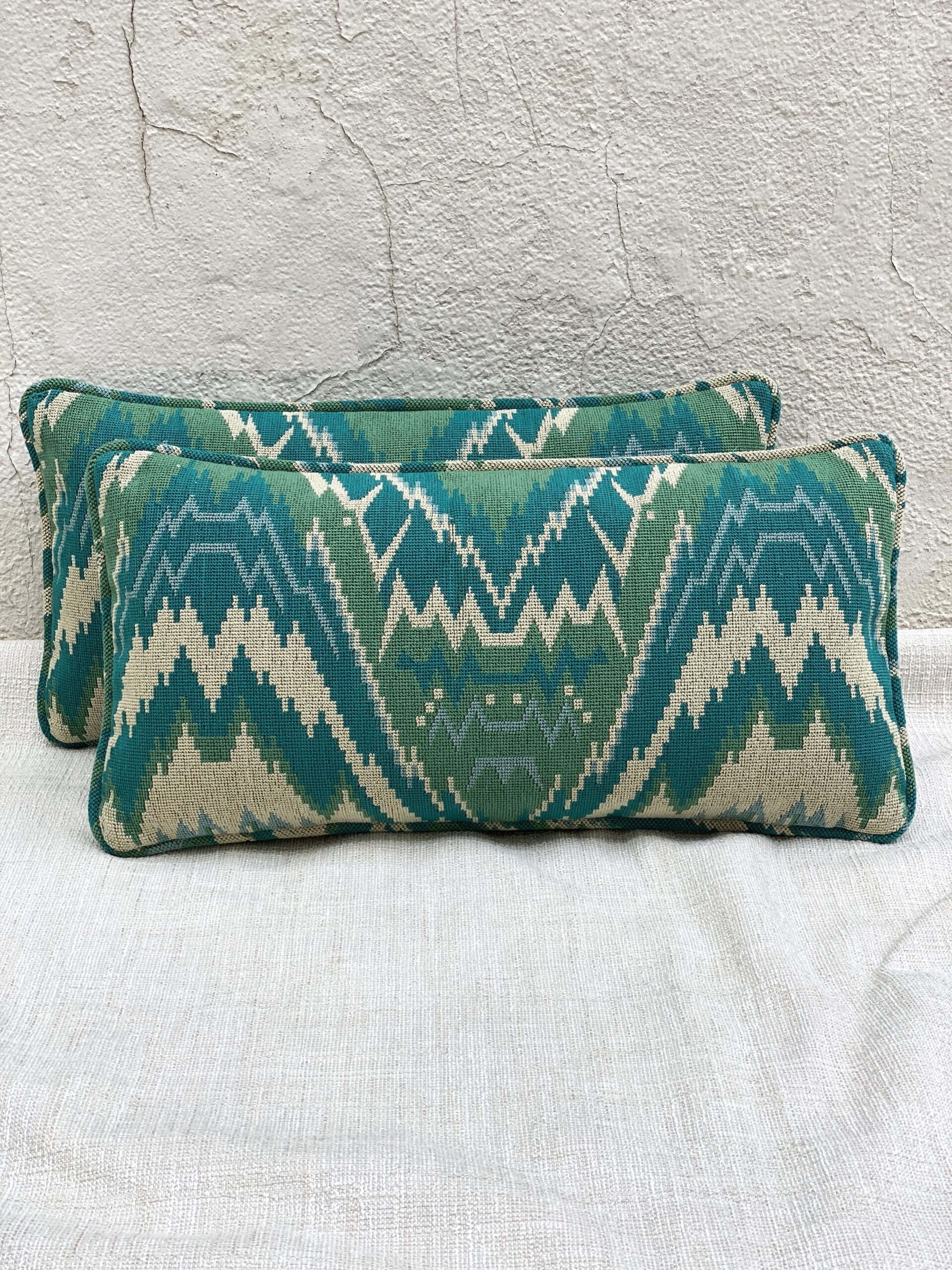 Schumacher Tauride Epingle Pillows