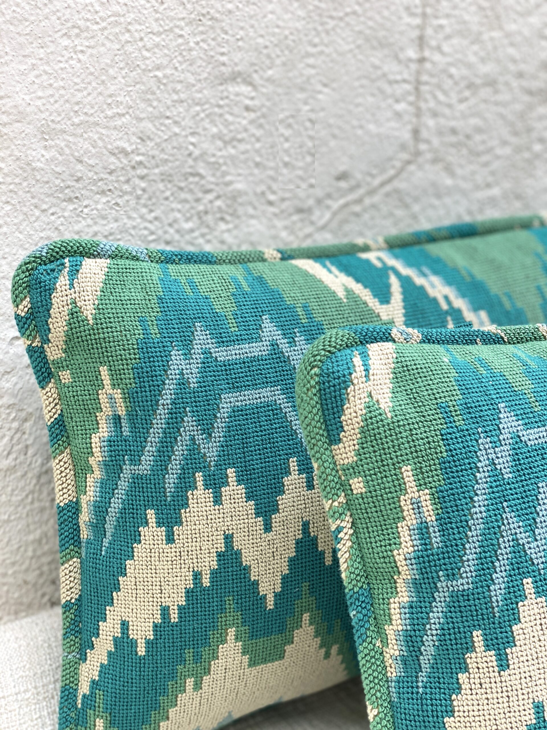 Schumacher Tauride Epingle Pillows