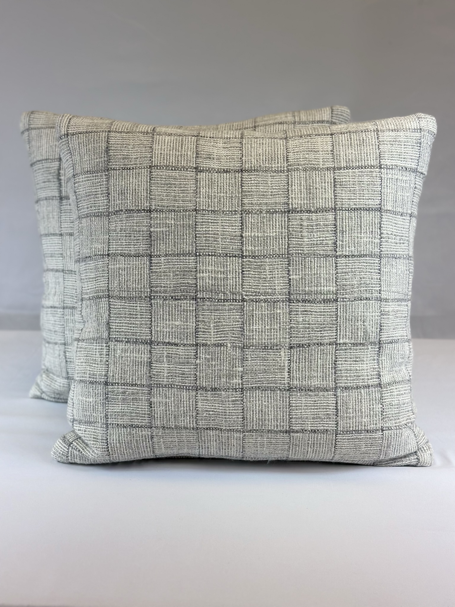 Mark Alexander Crosshatch Check Pillows