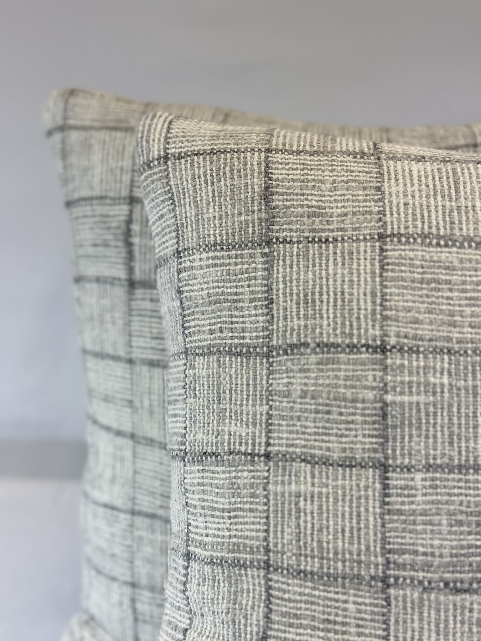 Mark Alexander Crosshatch Check Pillows