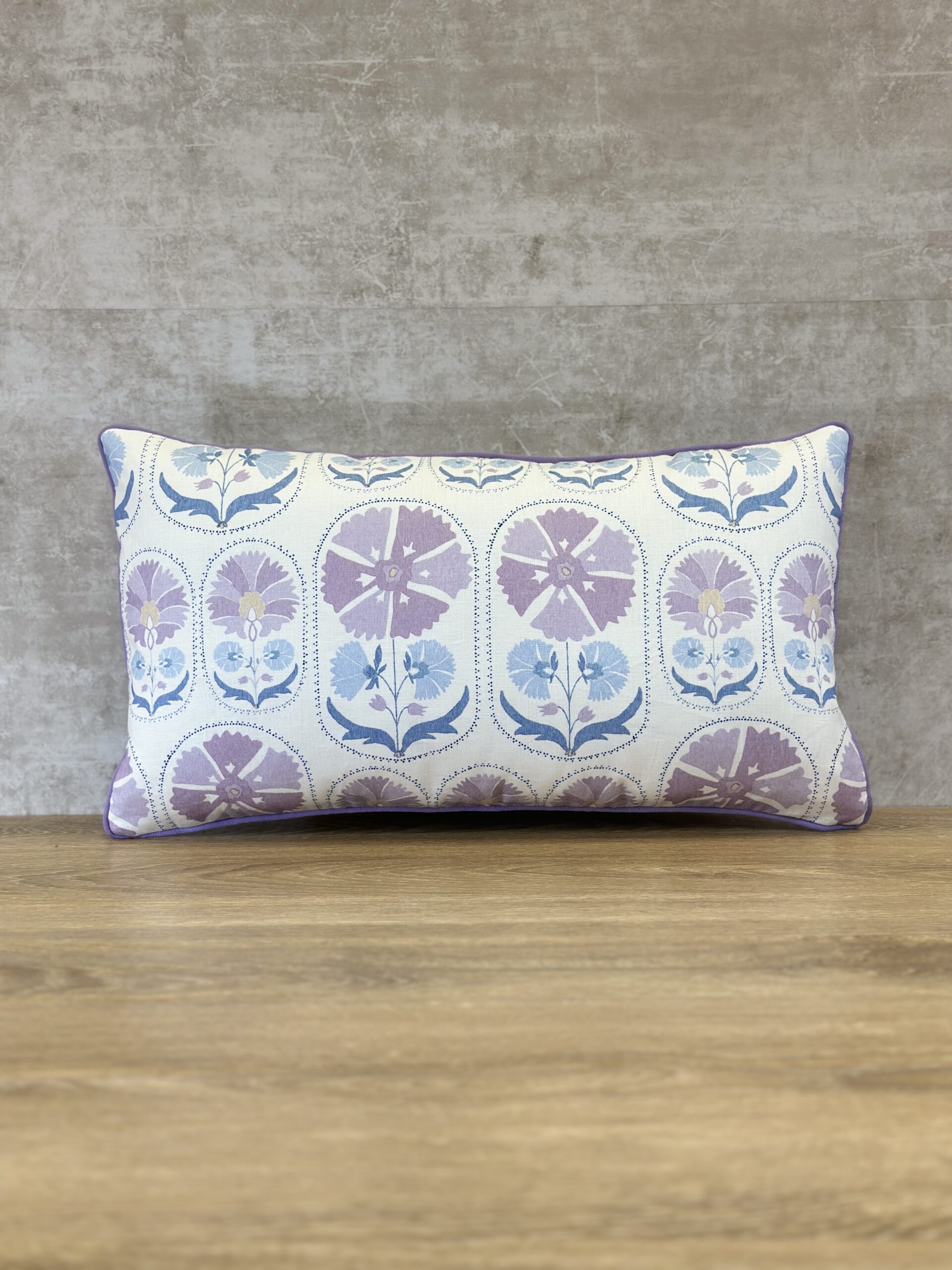 Schumacher Anjuna Floral Linen Print Pillows