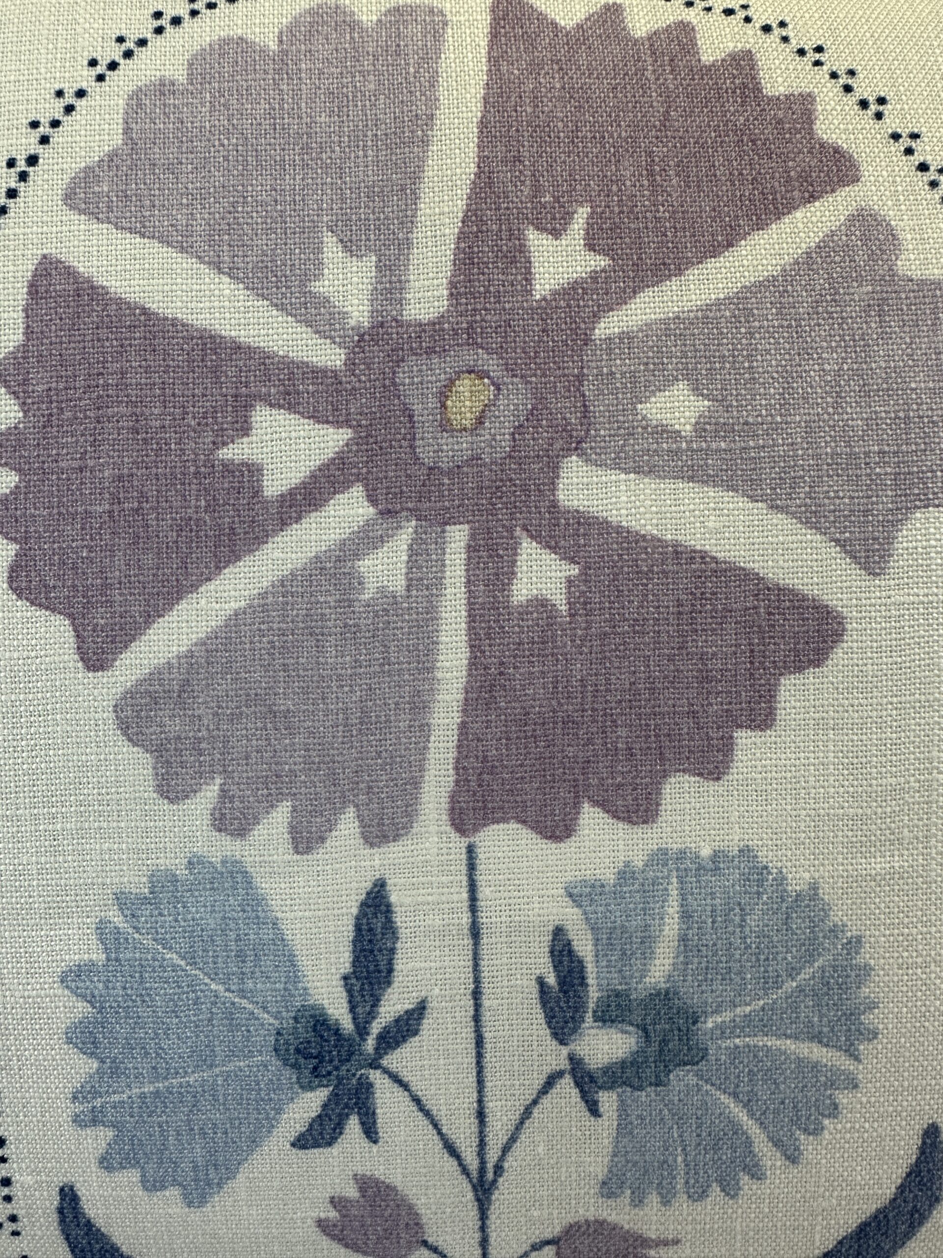 Schumacher Anjuna Floral Linen Print Pillows