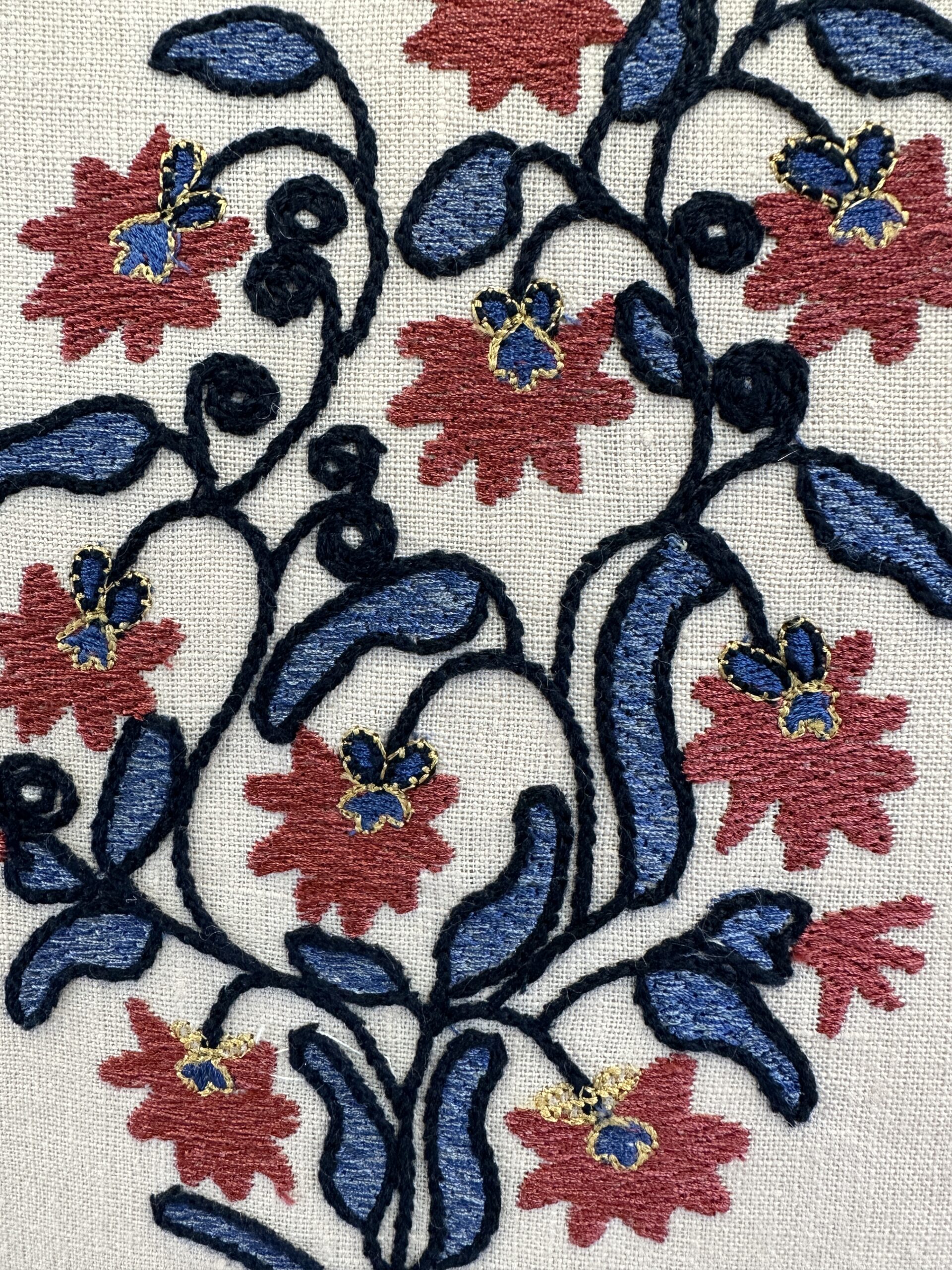 Lee Jofa Mead Embroidery Pillows