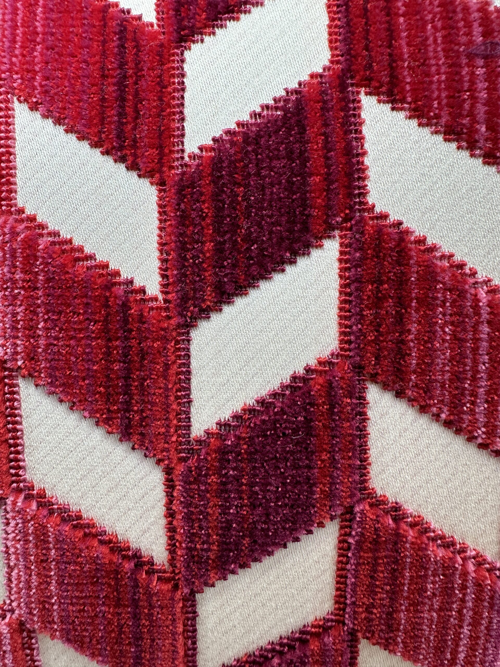 Schumacher Chevron Strie Velvet Pillows