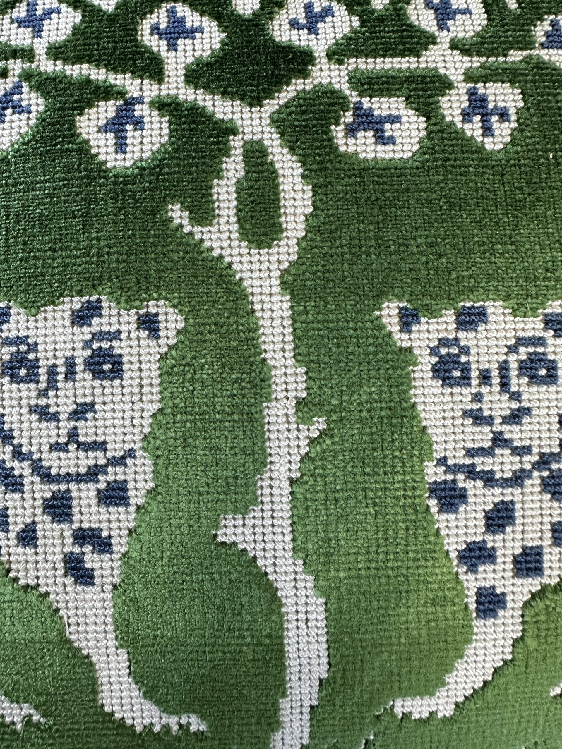 Schumacher Woodland Leopard Velvet Pillows