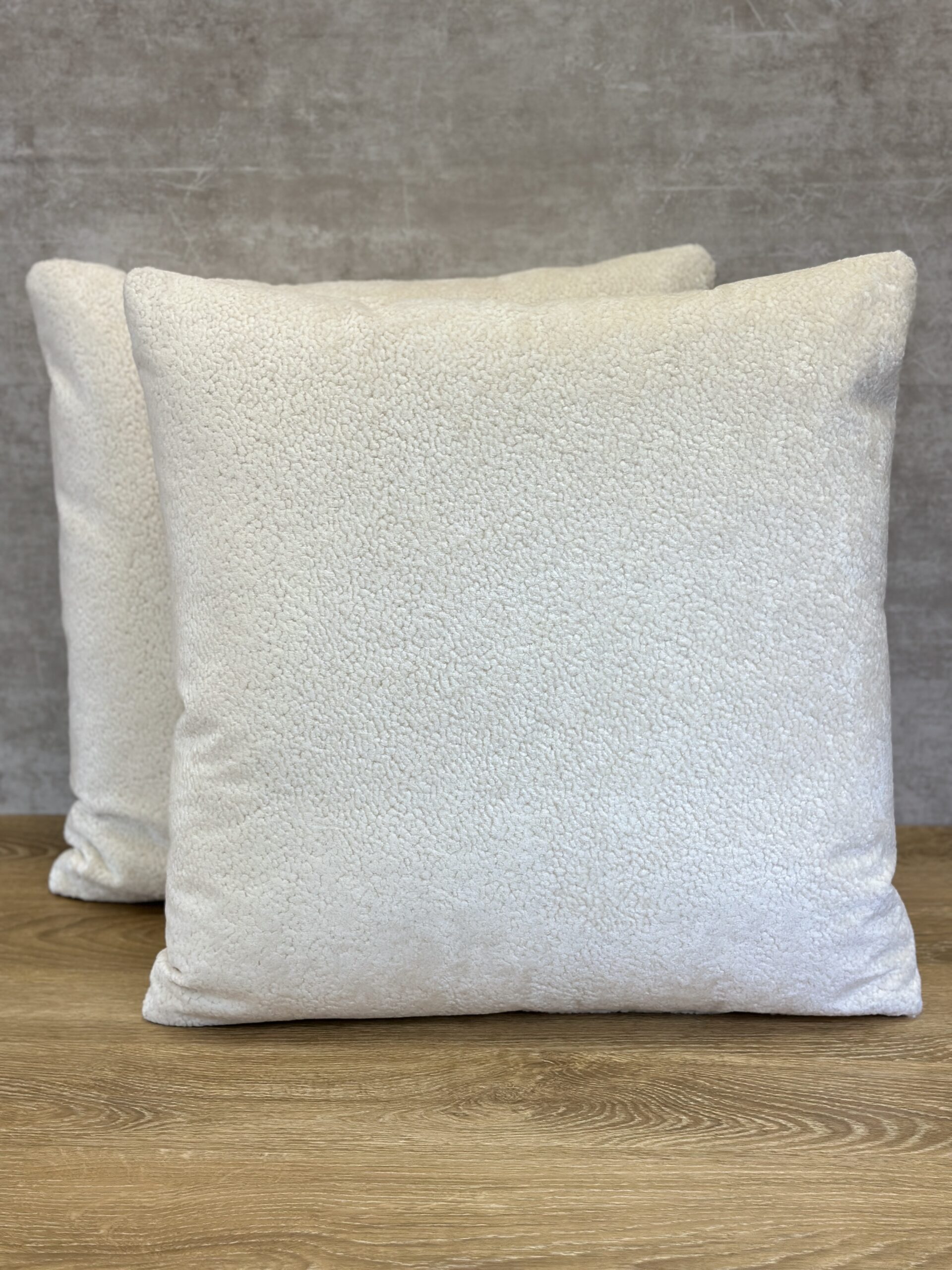 Zinc Shearling Pillows