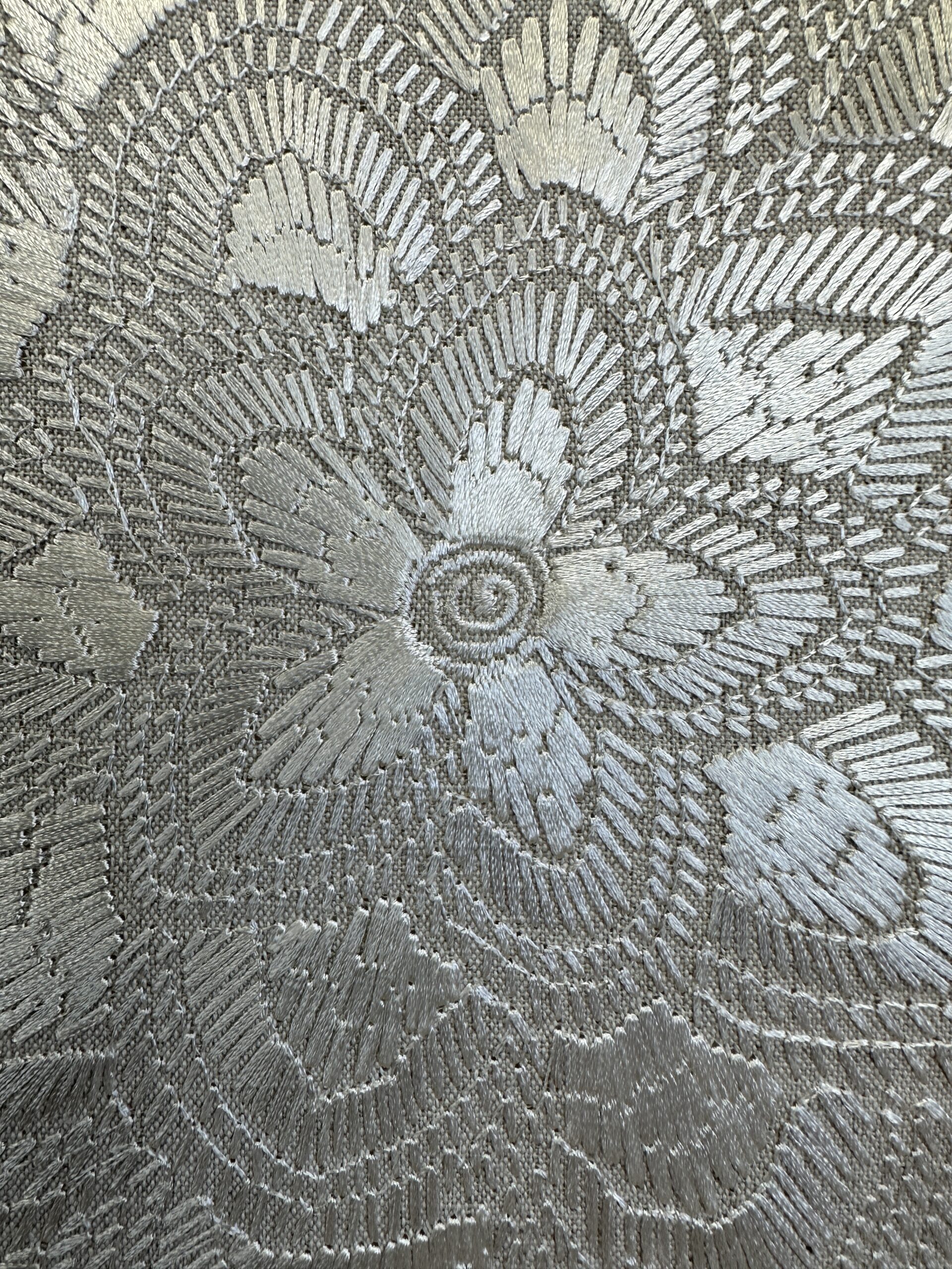 Schumacher Lotus Embroidery Pillows