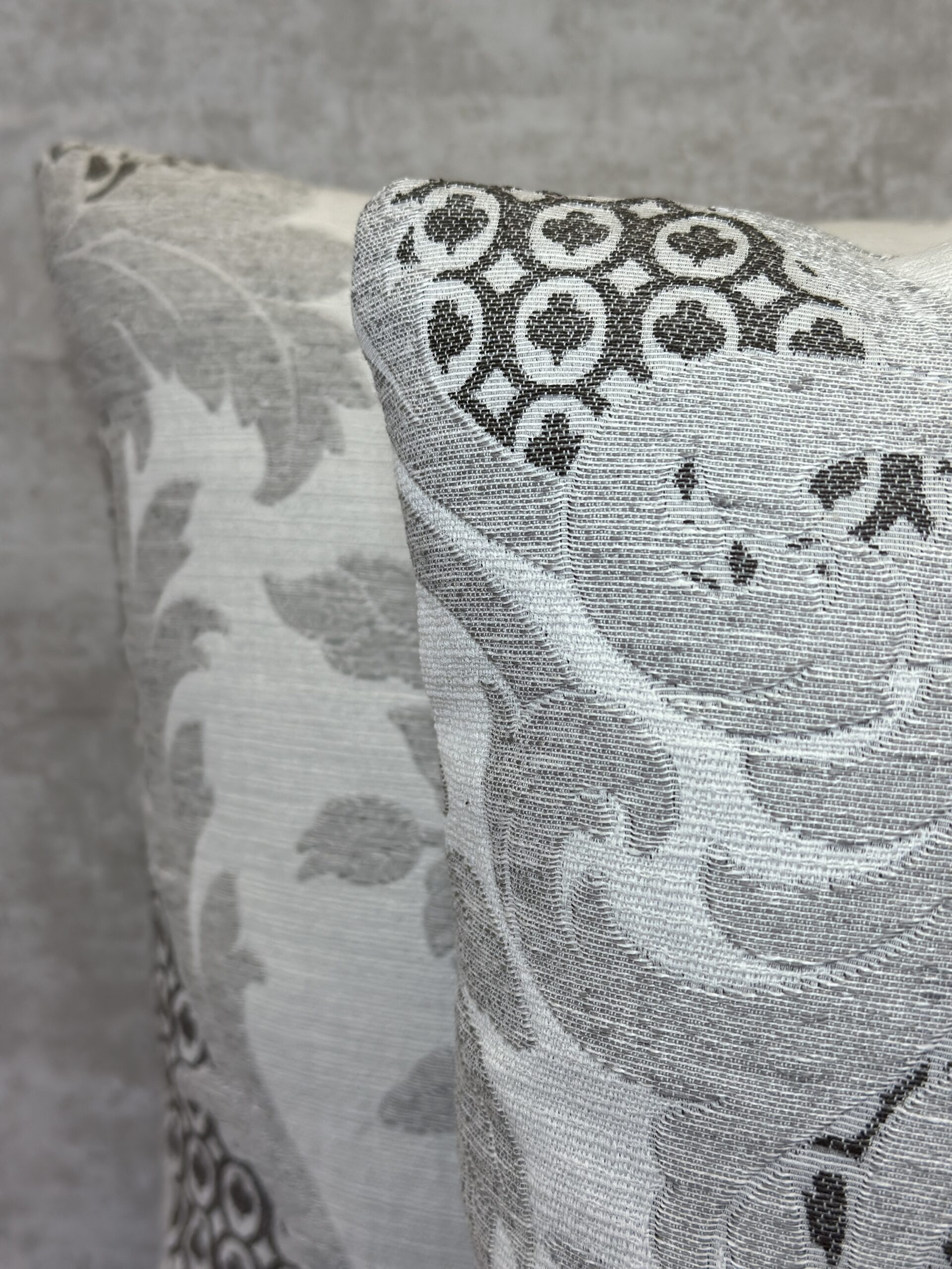 Schumacher Toscana Linen Damask Pillows