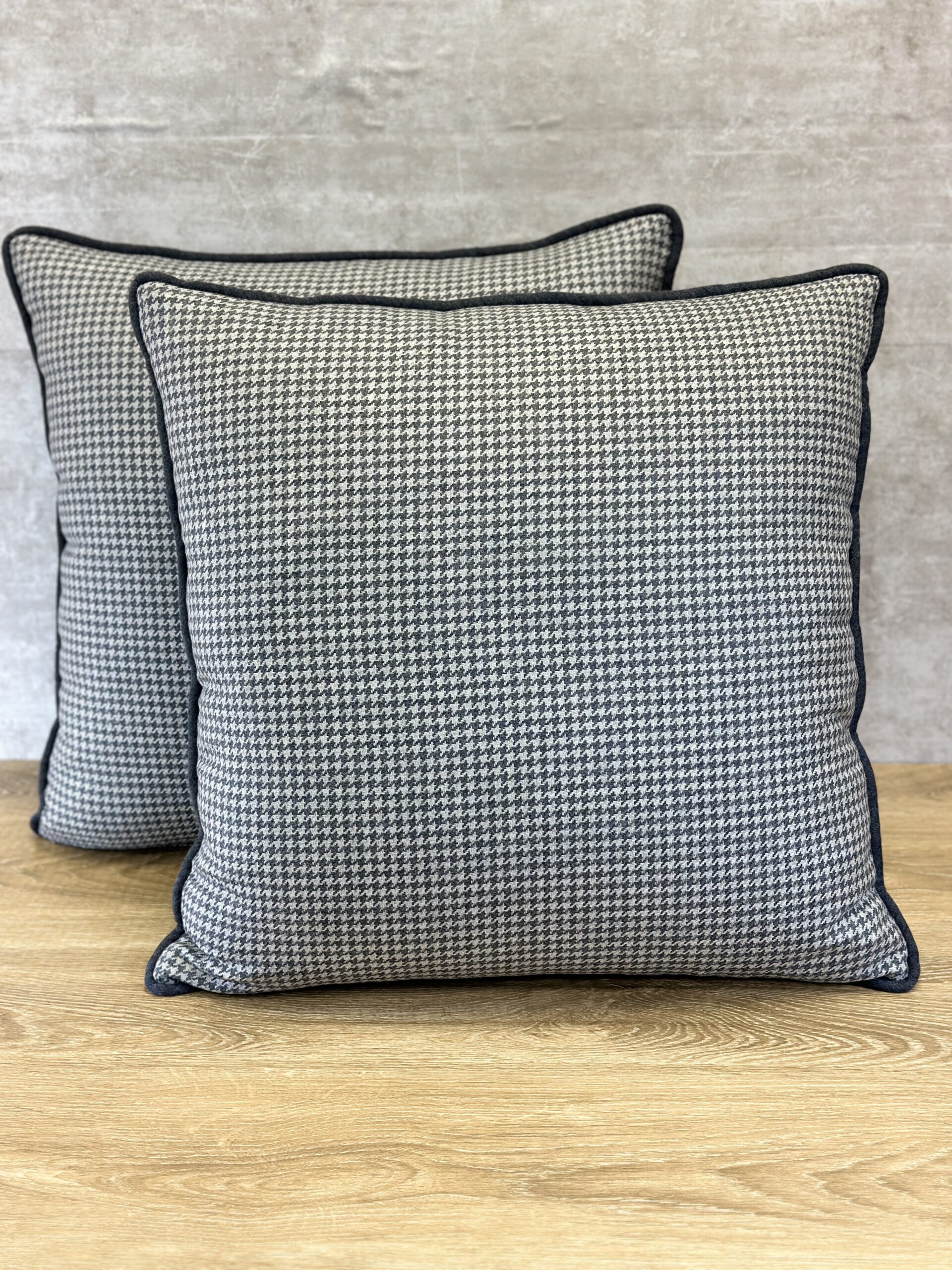 Schumacher Huston Wool Houndstooth Pillows