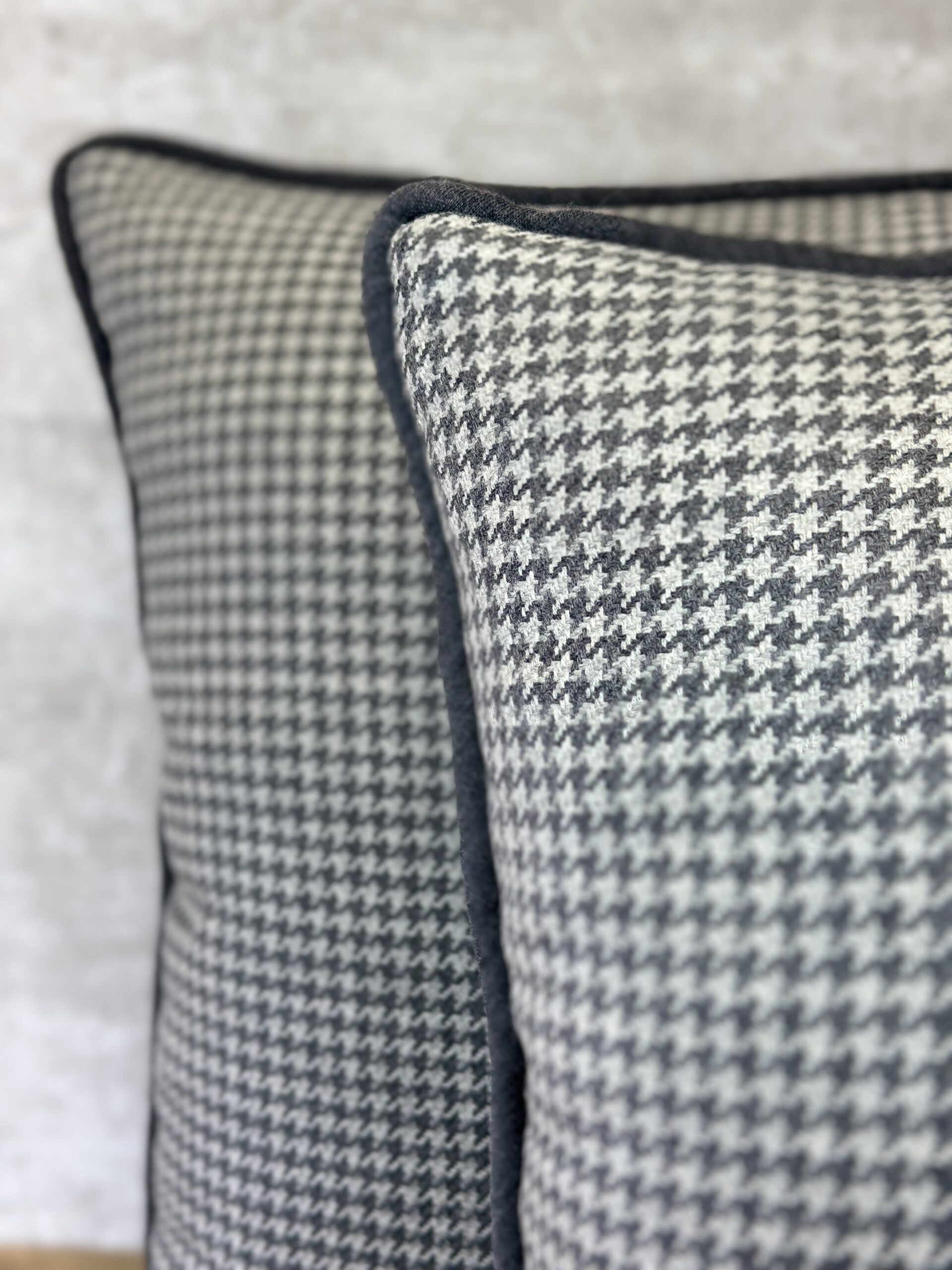 Schumacher Huston Wool Houndstooth Pillows