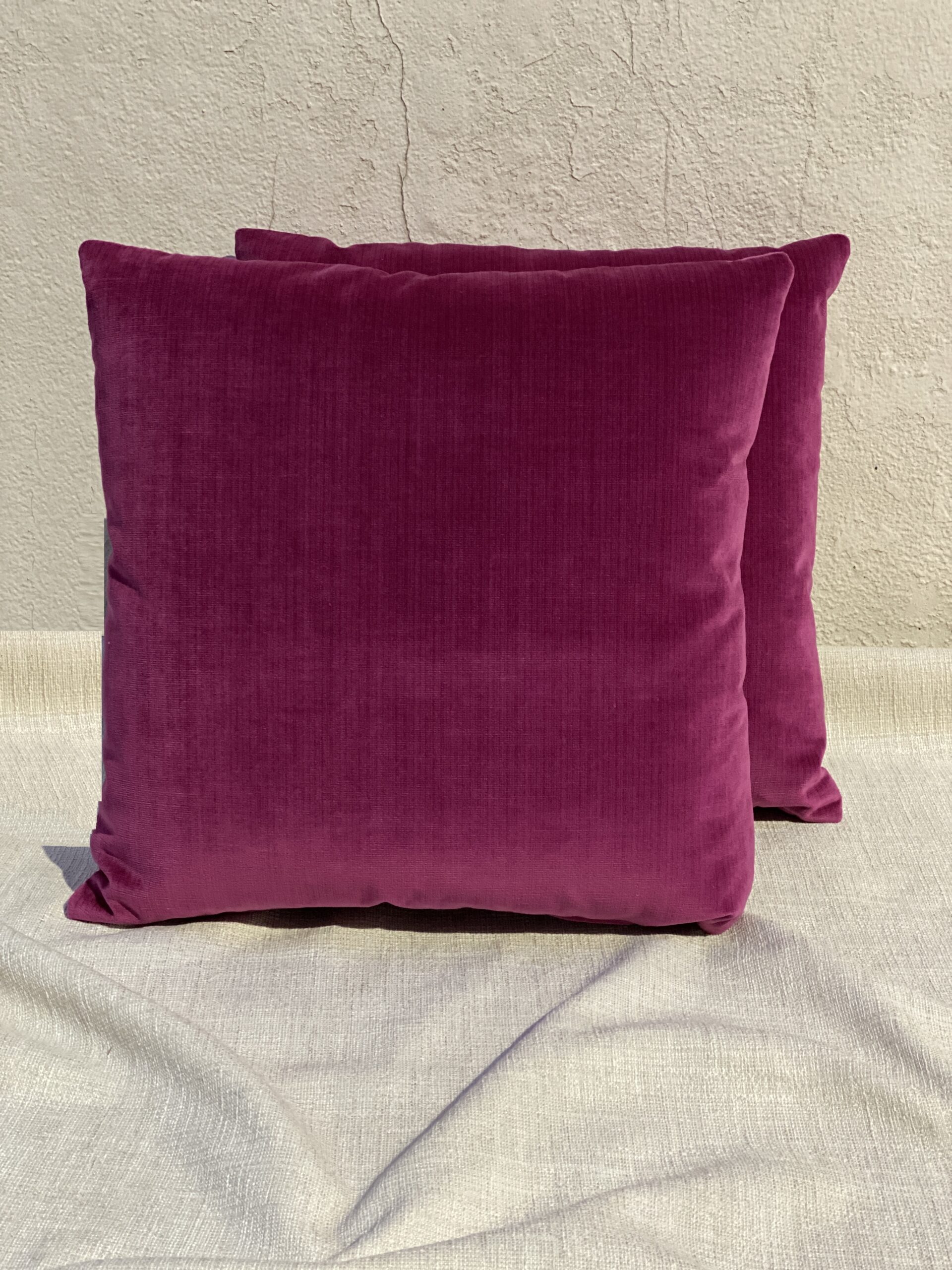 Schumacher Antique Strie Velvet Pillows